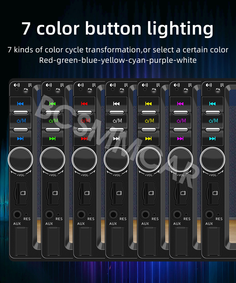 7" Double 2Din Car Stereo Radio Wired Carplay+Android Auto Car Play Touch Screen