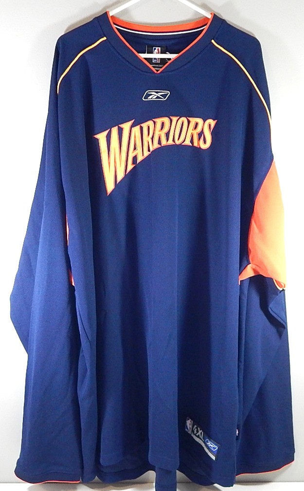 Lot of (7) Golden State Warriors Reebok Team Issued Warm Up Shirts Pants L-4XL