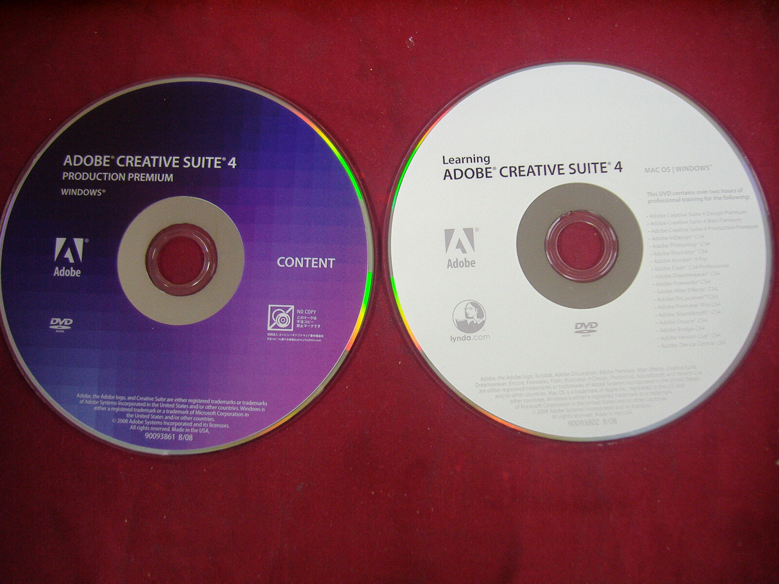 Adobe Creative Suite 4 Production Premium For Windows Full Retai DVD Version