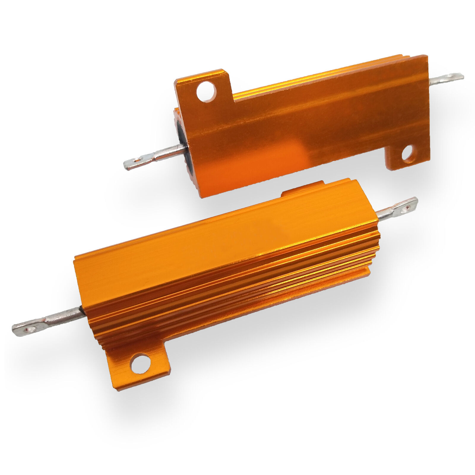 US Stock 4pcs 8 ohm 8 50W Watt Aluminum Housed Metal Case Wire Wound Resistors