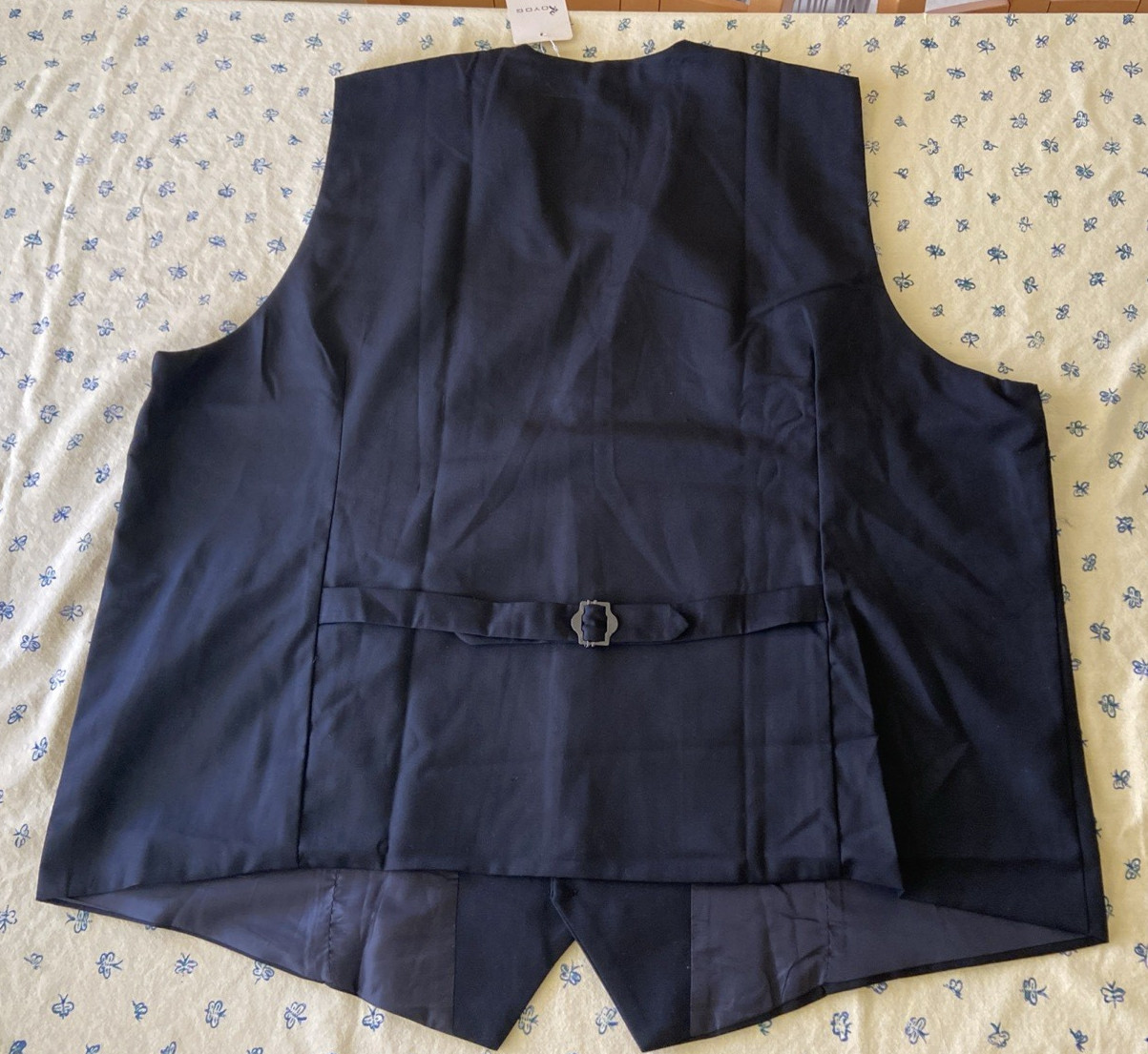 Men's Aoyog Formal Business Suit Vest 5 Buttons Size 4XL Black *NEW*