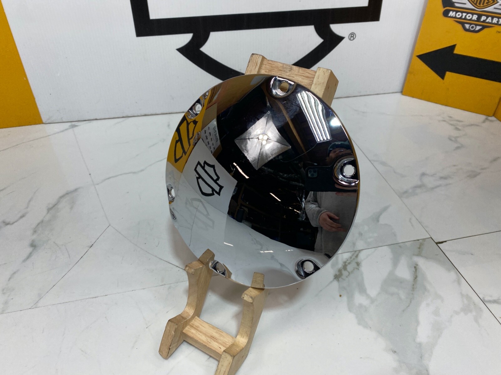 04-22 OEM Harley Davidson Derby Cover Sportster XL Chrome clutch cover