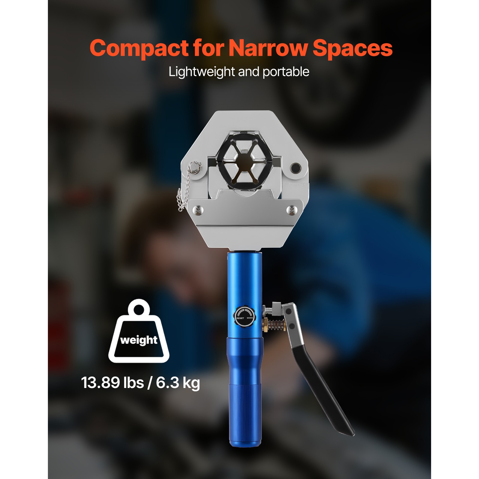 Uimoso Hydraulic Hose Crimper Manual Tool with 7 Interchangeable Dies