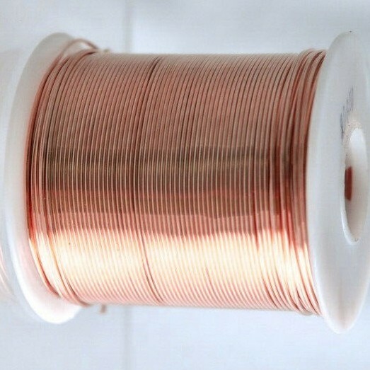 Bare Copper Wire 14 Gauge 1 lb Spool (80 Feet) Diameter 0.064