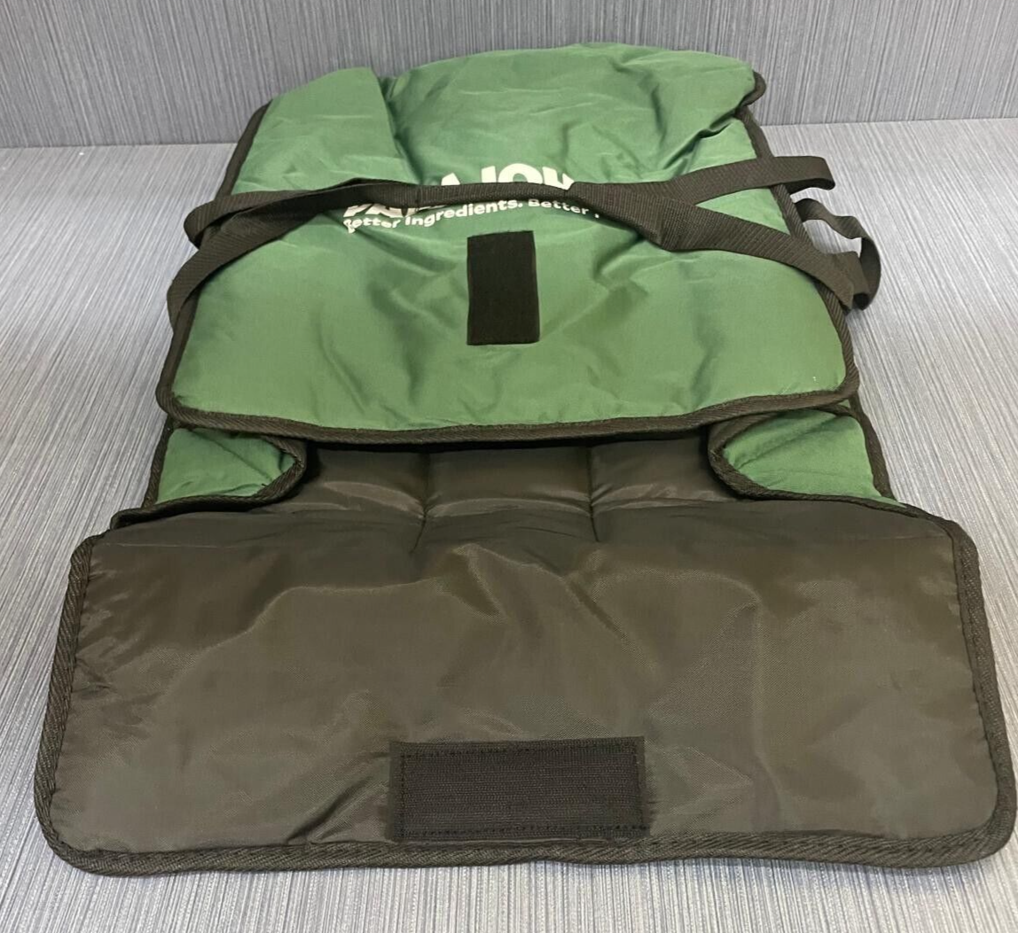 Papa John's Green Large Pizza Delivery Bag Thermally Insulated Door Dash Etc.