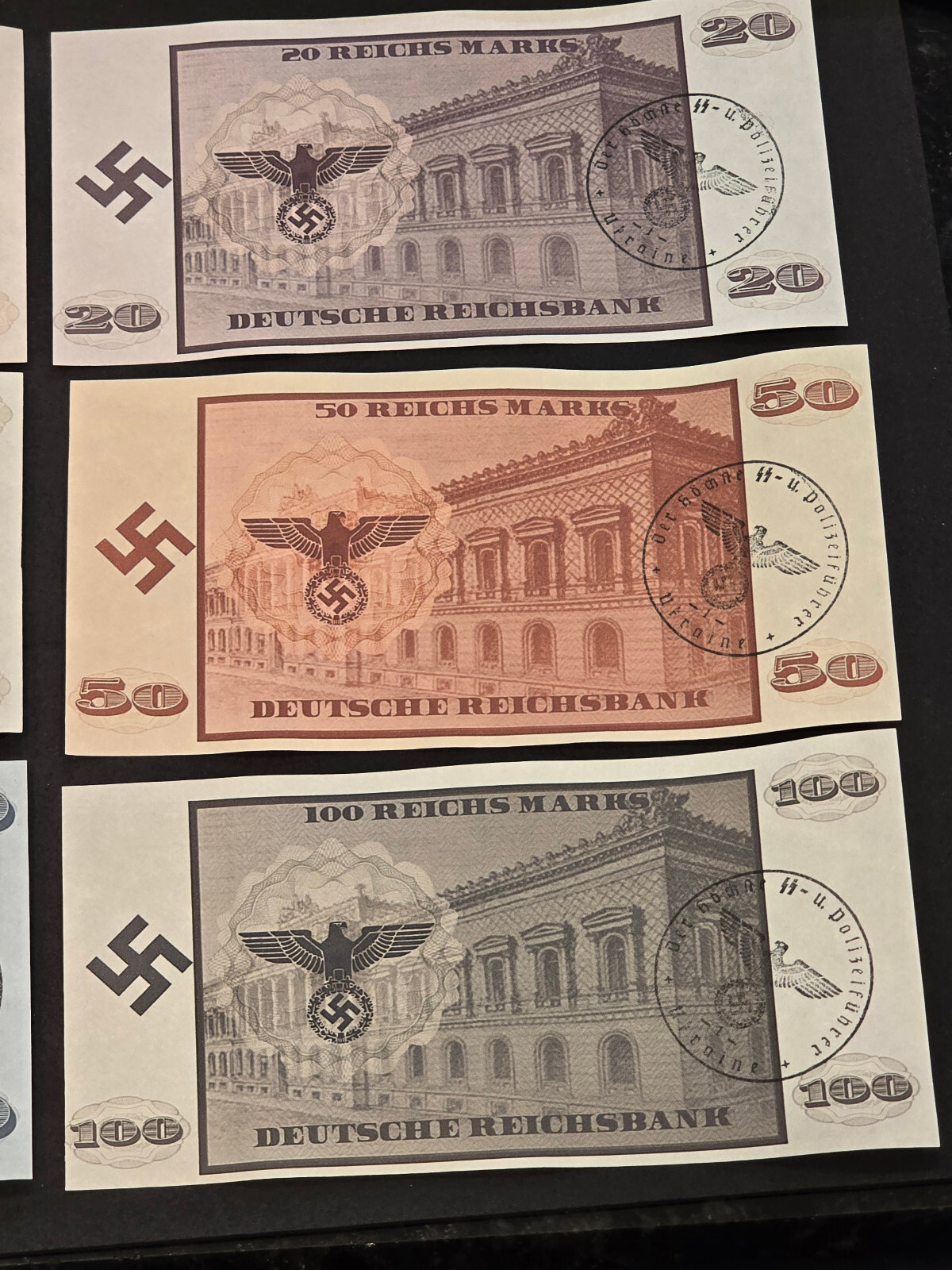 Third Reich Adolf Hitler Currency collection Novelty money WW2 WWII German