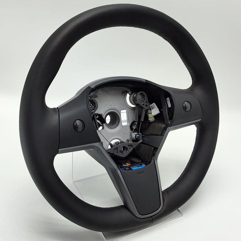 1490214-00-B Driver Heated Leather Steering Wheel Compatible for Tesla Model 3 Y
