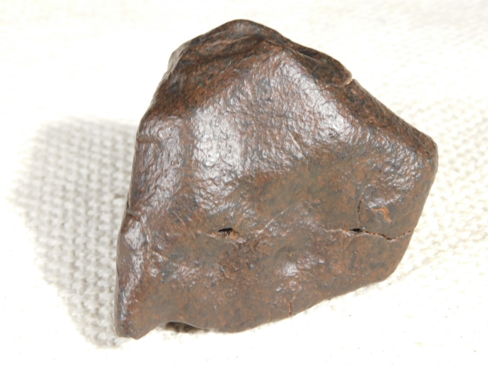 Larger! Stony METEORITE with DARK Fusion Crust and REGMAGLYPTS Libya 251gr