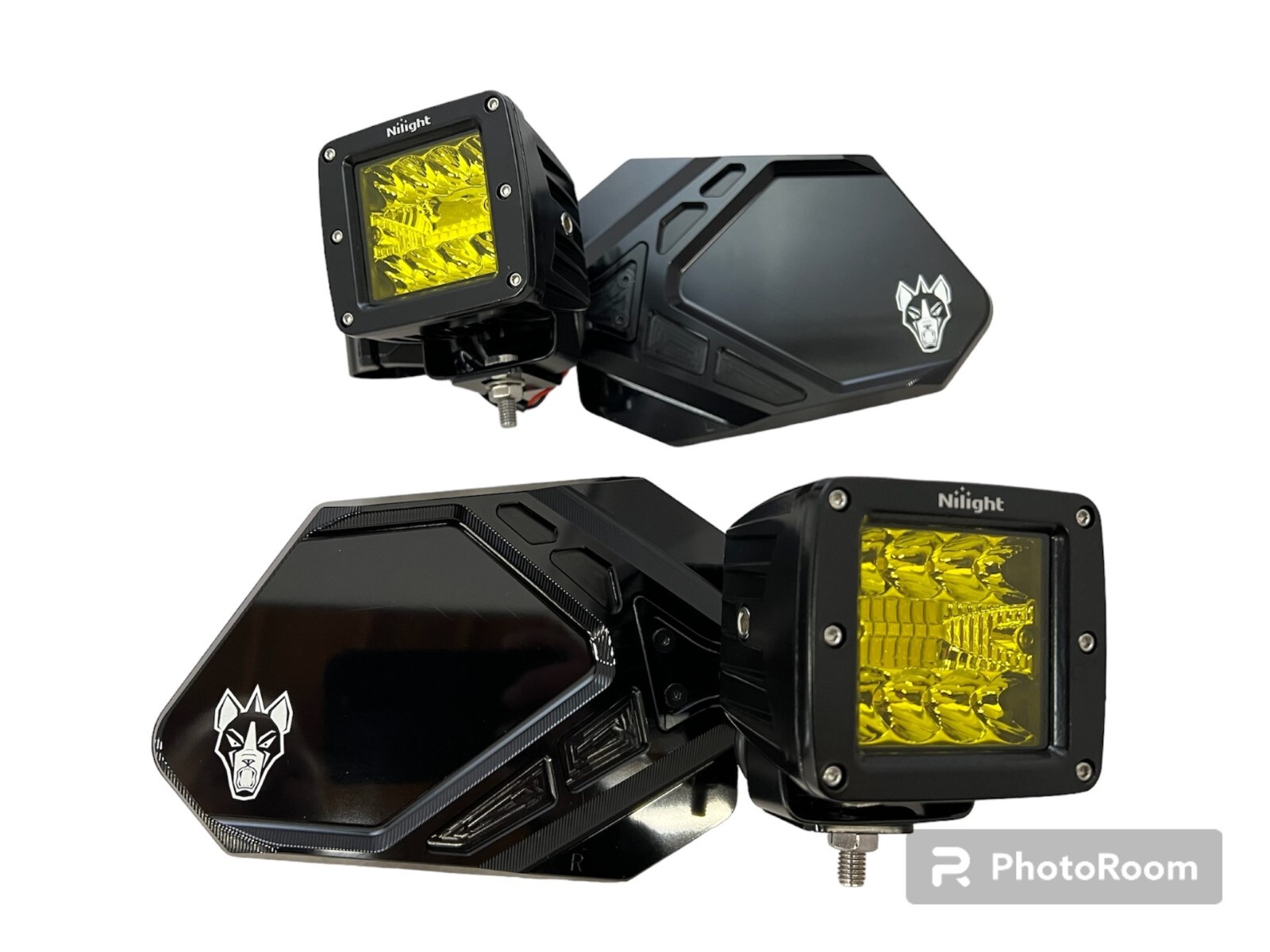 Chupacabra Offroad Cuero Pro UTV Mirrors With LED Lights Fits 1-7/8" Tube Amber