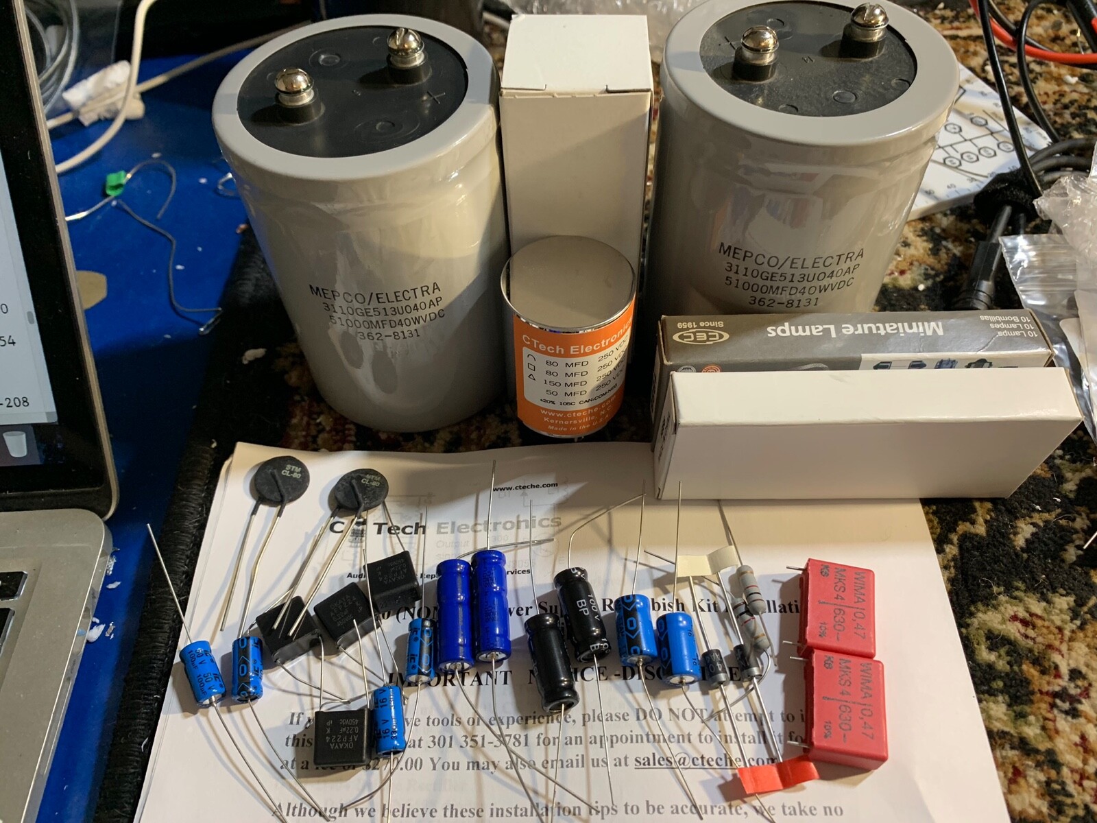 Deluxe Restoration Kit McIntosh MC2100 MC-2100 Amplifier