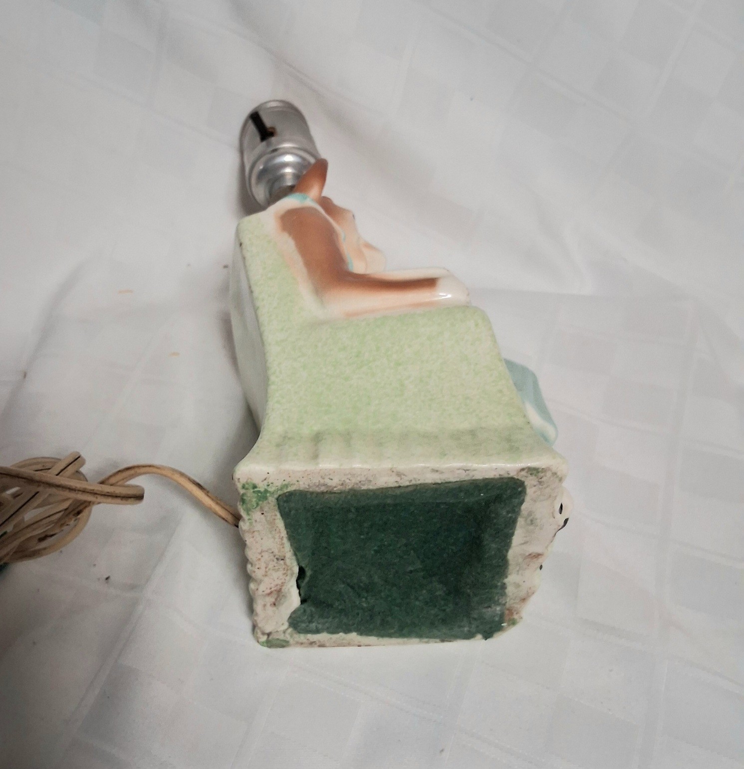 Elsie The Cow Pottery Lamp With Shade Rare Vintage