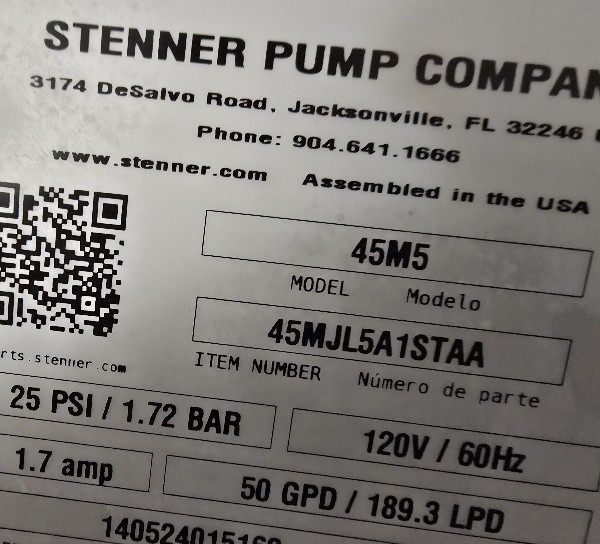 🔥 STENNER PUMP 45MJL5A1STAA, Pro-Refurbished, EXCELLENT, Fast Shipping. !!!