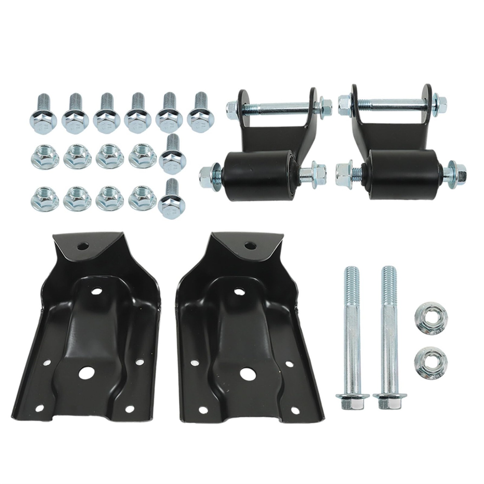 Leaf Spring Hanger Bracket Shackle Kit for Silverado Sierra 1500 1999-2013