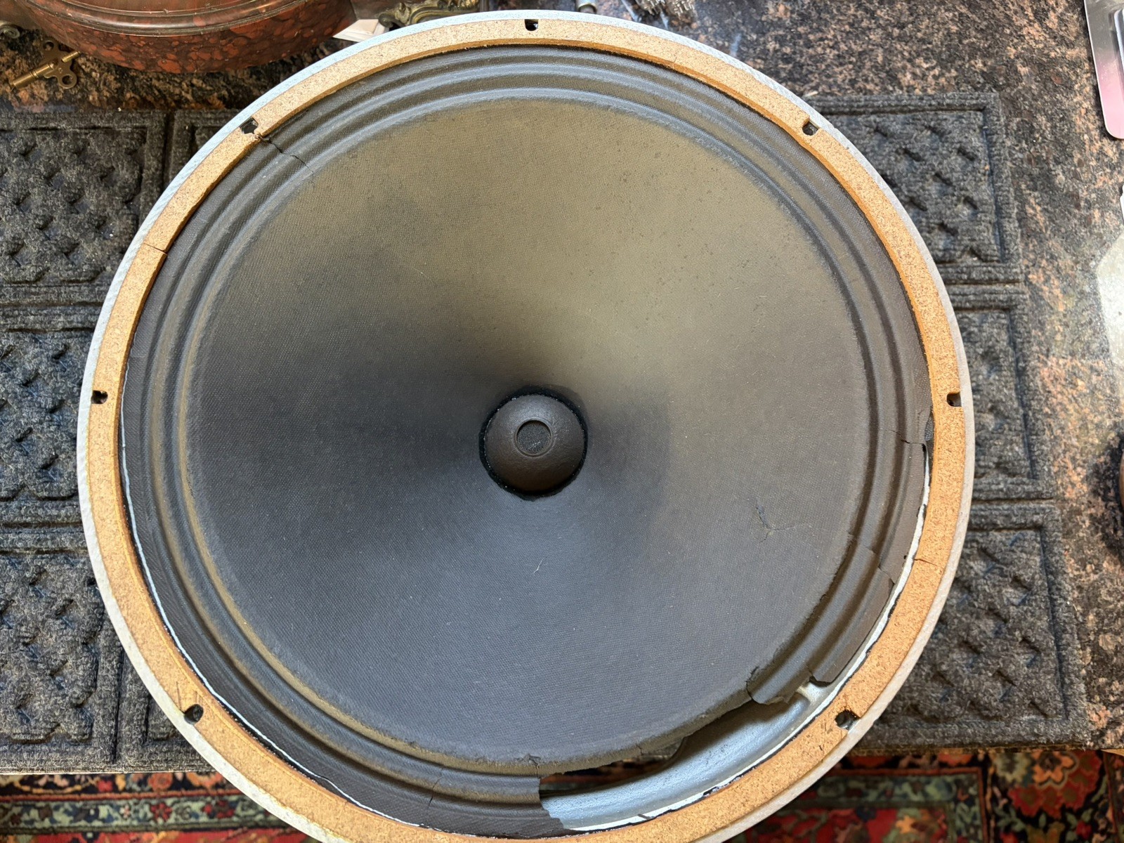 Rare Early Stephens Tru-Sonic 15 Inch Vintage Speaker For Parts Or Restoration