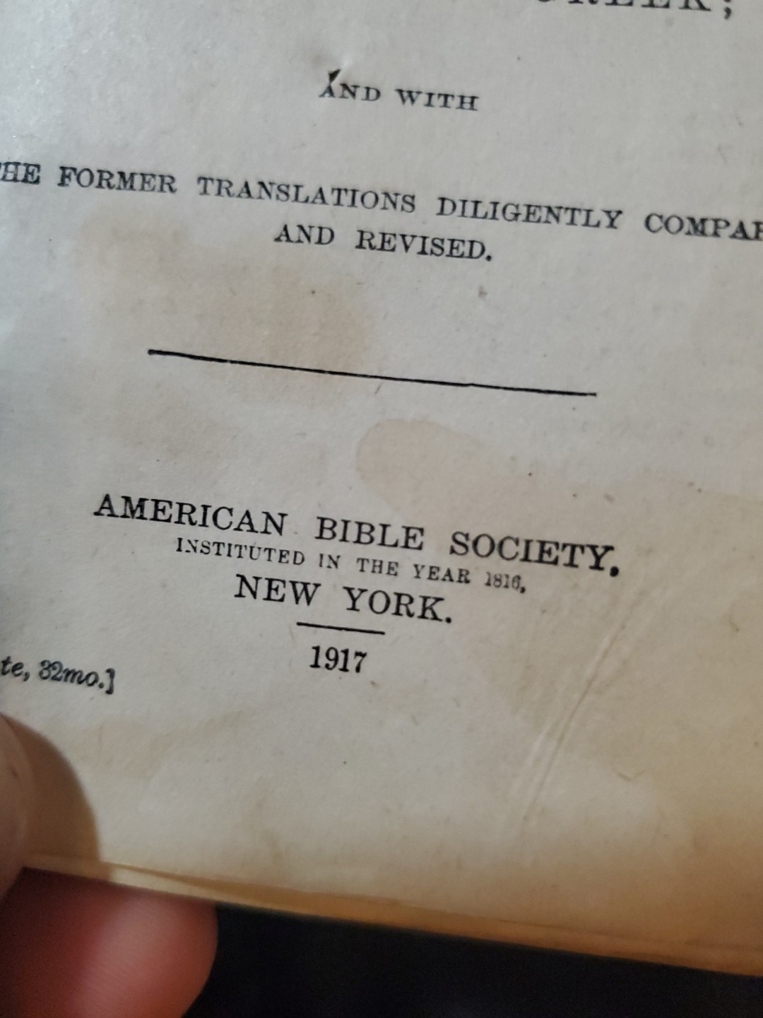 New Testament 1917 Pocked Sized Bible WWI US Army Navy Edition Inscribed