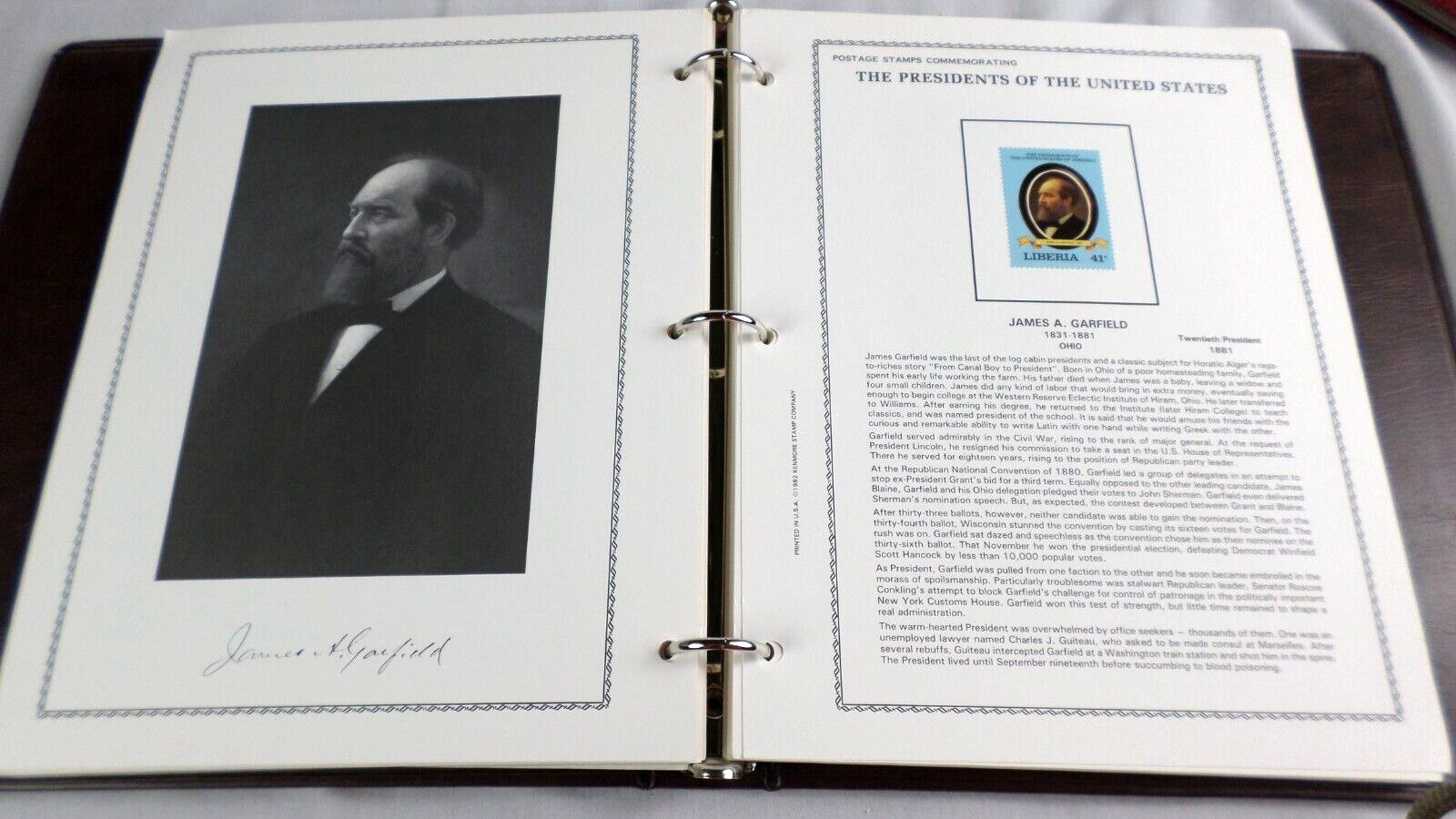 1984 Kenmore "The Presidents of United States" Liberia 39 Stamps &4 Sheets Mint