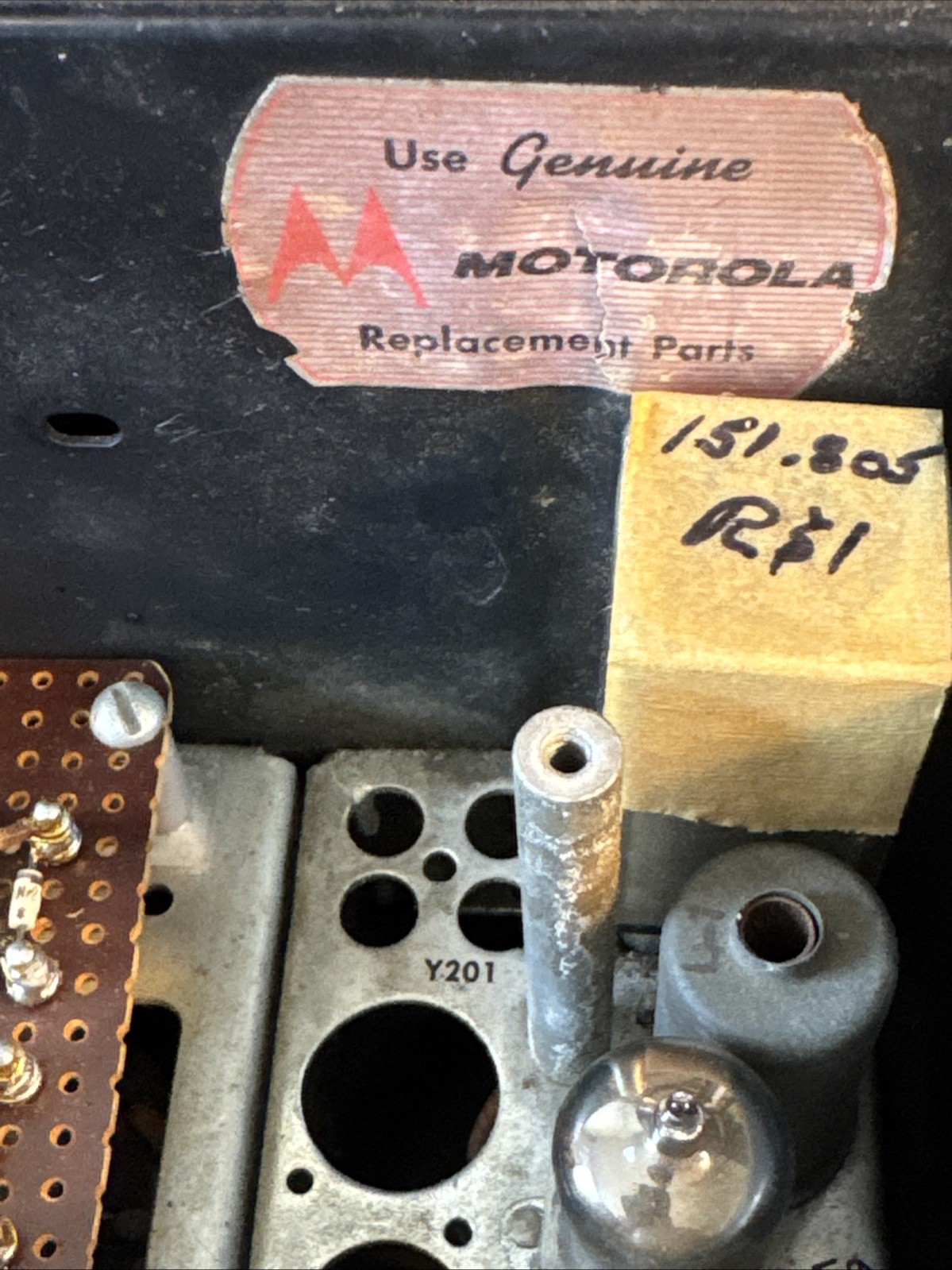 Twin V Motorola Transmitter Radio Model T41GGV-1 Type TA104 Very Rare Untested .