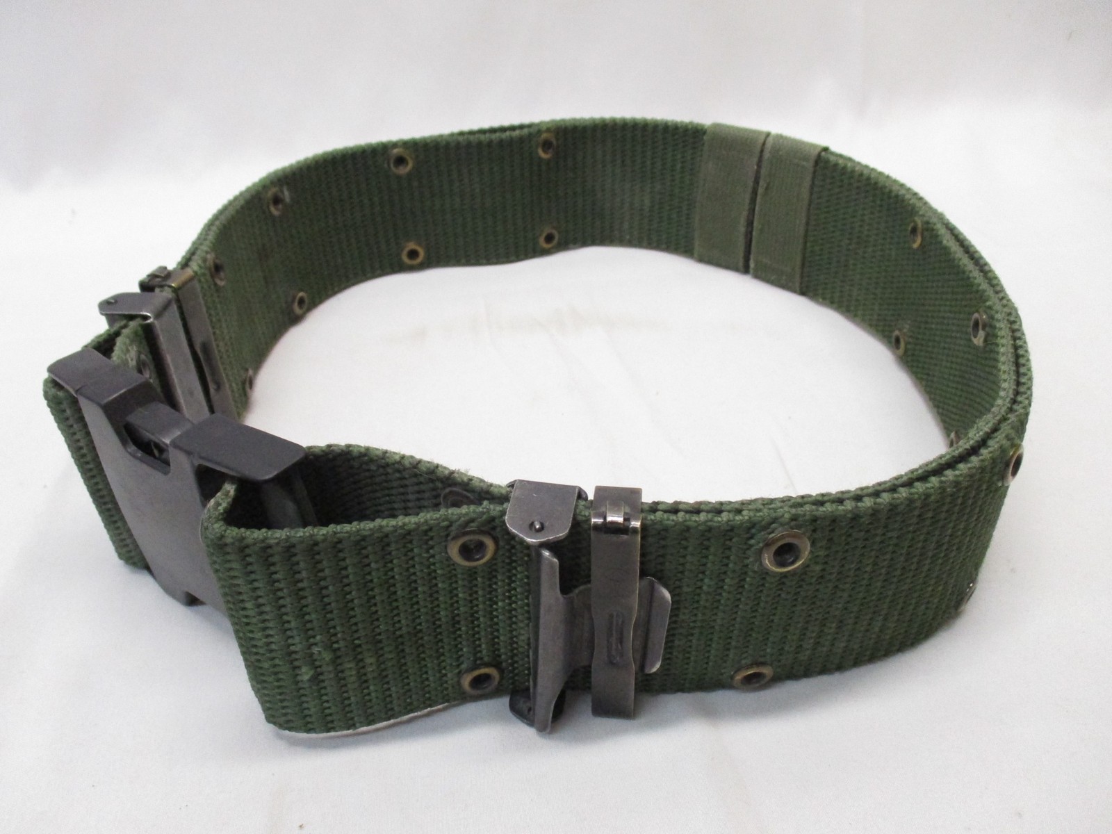 USGI WEB PISTOL BELT MEDIUM LBE LCE ALICE OD GREEN LC-2 NYLON 8465-01-322-1965