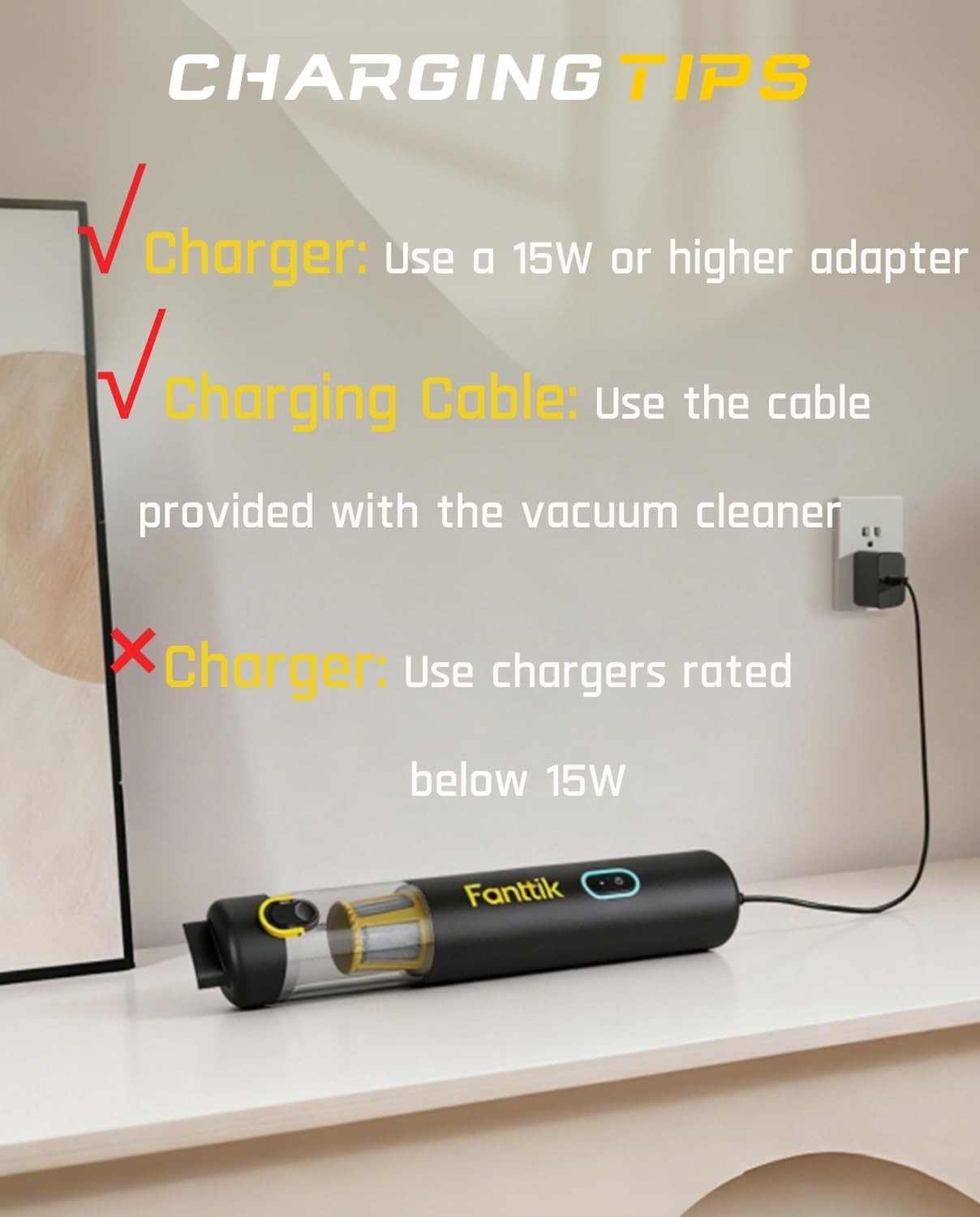 New Slim V8 APEX Car Vacuum, 4-in-1 Portable Mini Cordless Vacuum.