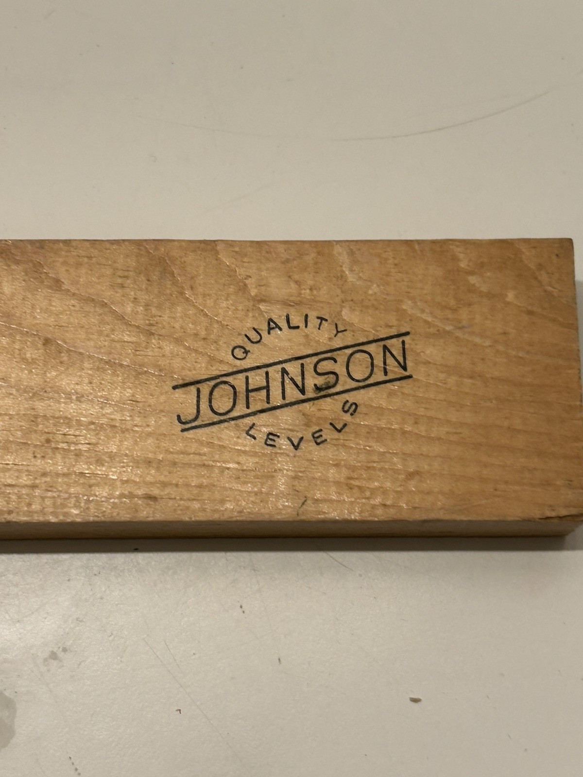 Vintage Wood 12 Inch Level Tool Johnson Levels No. 12 Milwaukee Wis. - USA Made