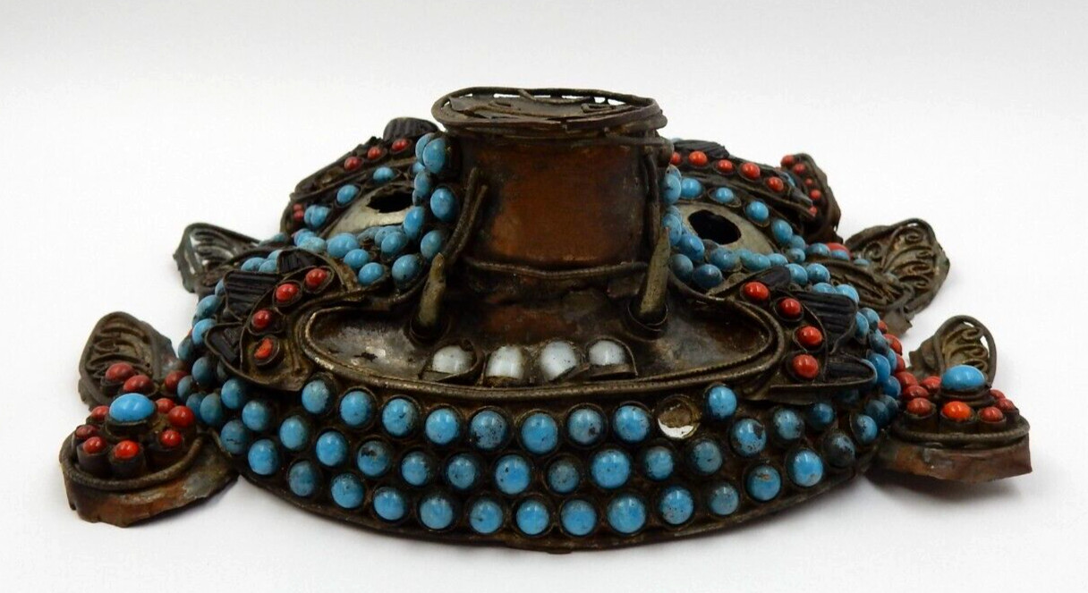 ANTIQUE HANDMADE MAHAKALA PIG FACE MASK ~ TIBETAN NEPALESE HINDU BUDDHIST MASK