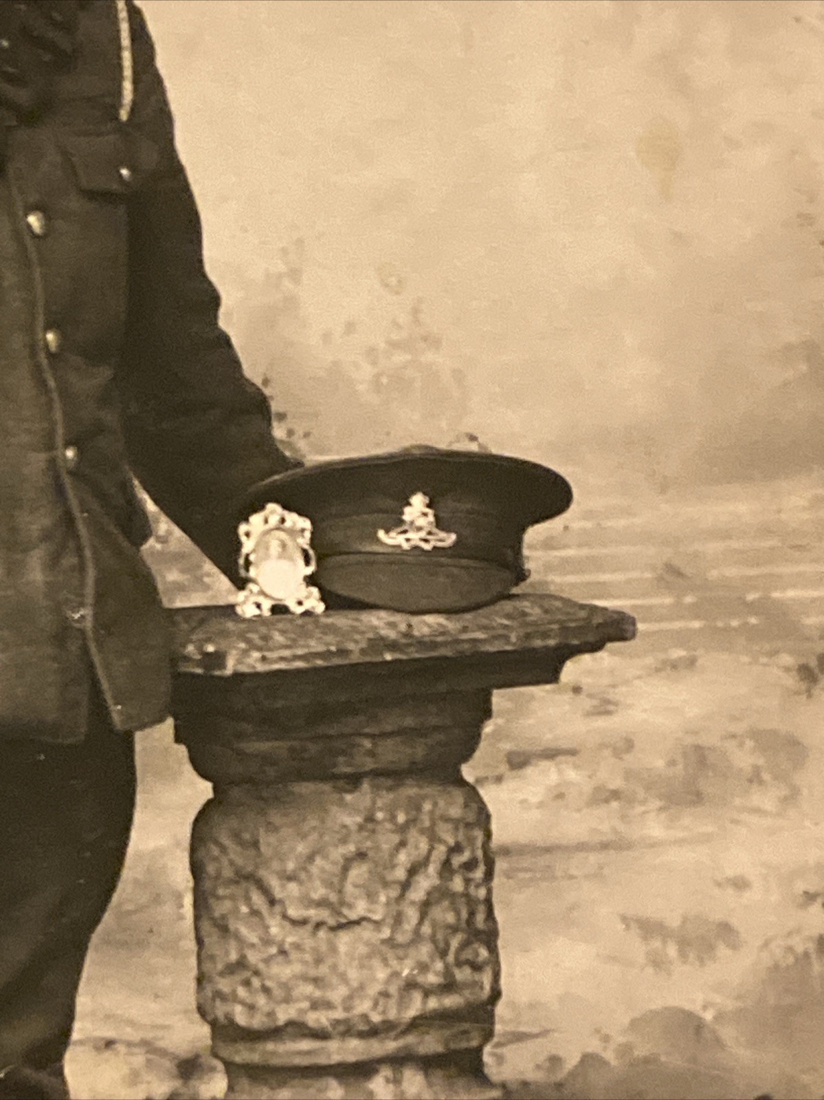 WWI RPPC Royal Artillery Army Soldier in Bandolier Photo Postcard - Chelmsford