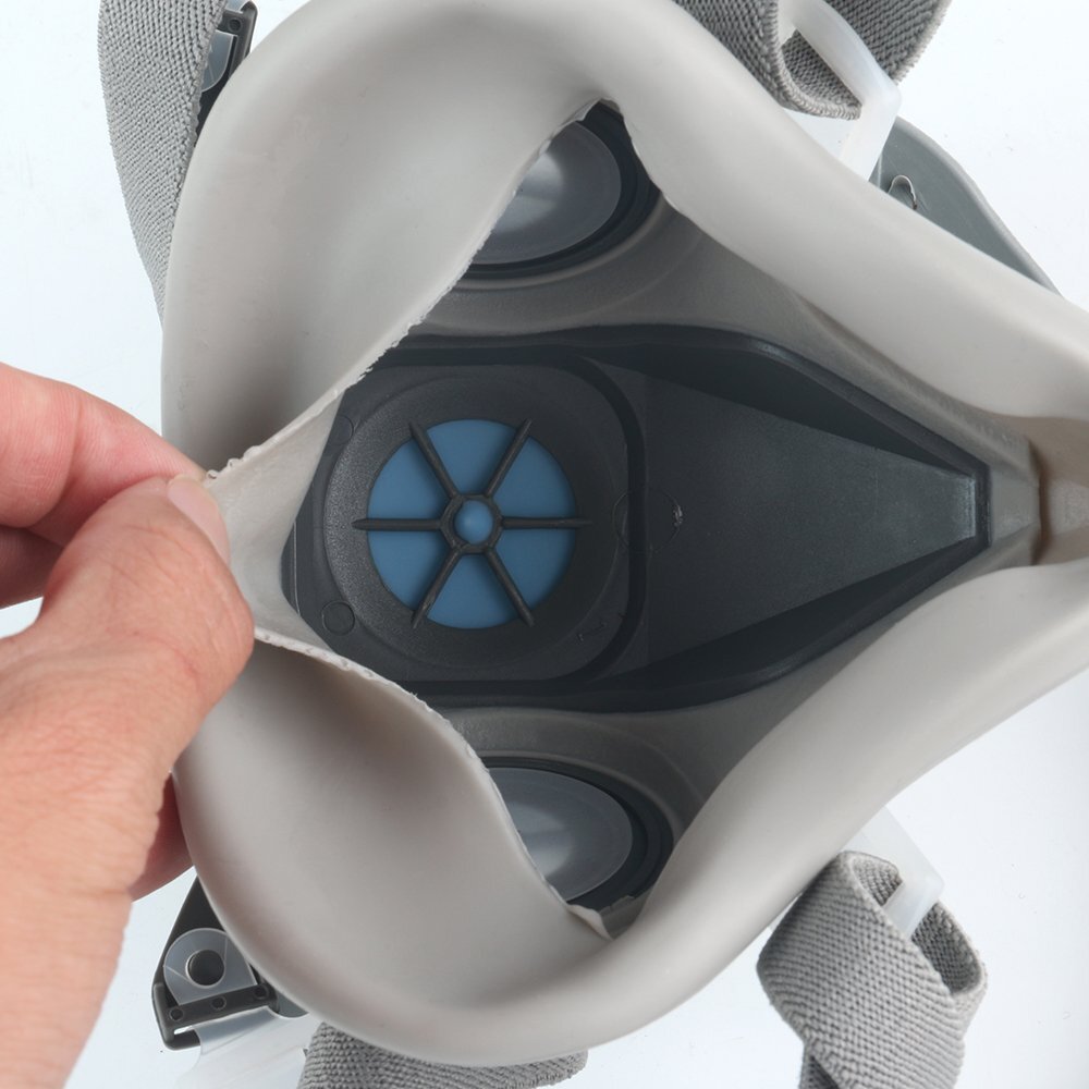 17 in1 Half Face Gas Mask Facepiece Spray Painting Respirator Safety Suit F 6200