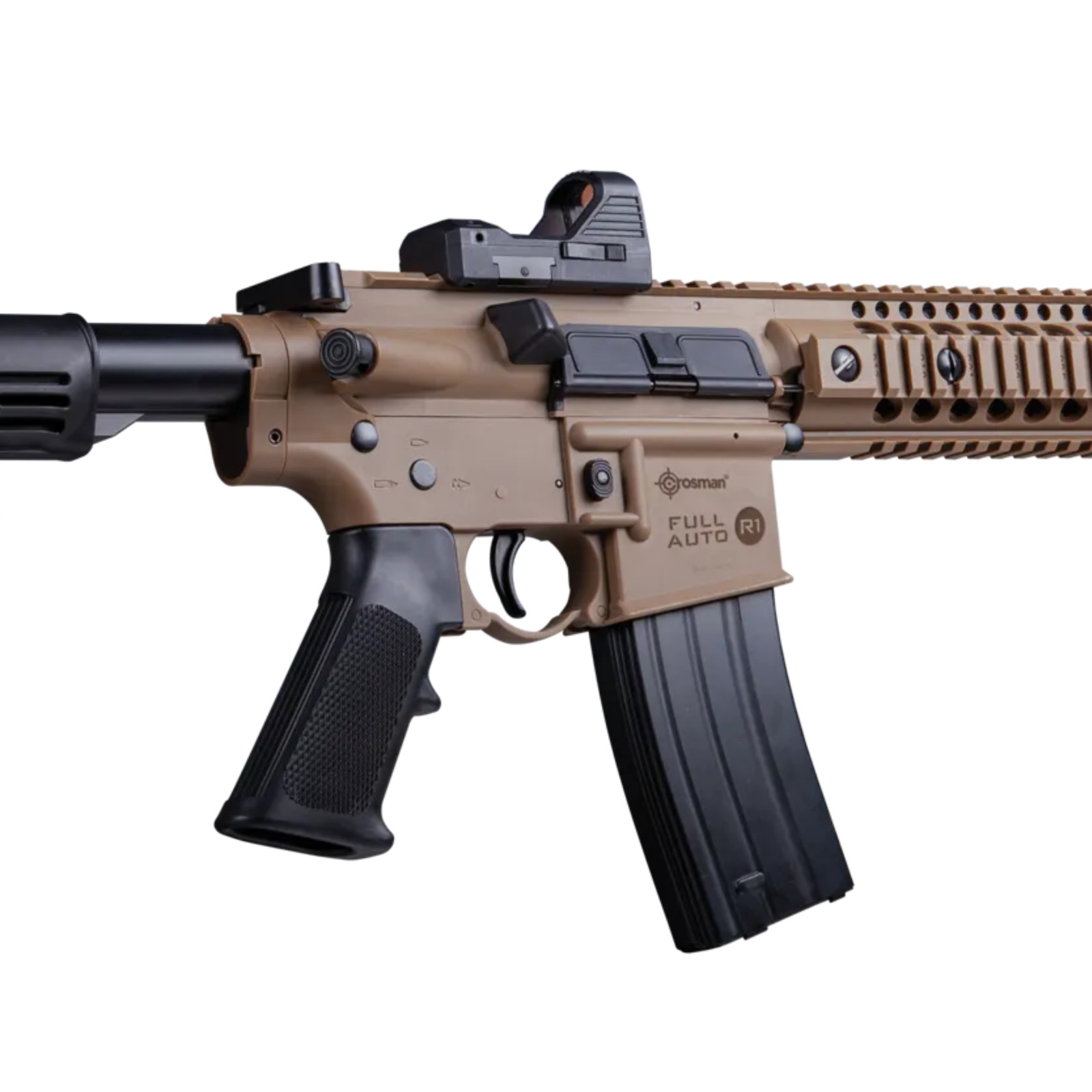 Crosman CFAR1X Full Auto R1 CO2-powered BB Air Rifle w/ Red Dot -Flat Dark Earth