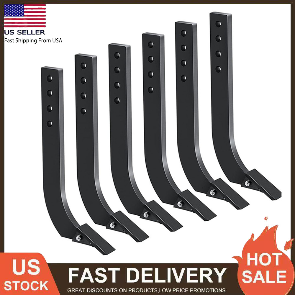 1/5/6pcs 18'' Box Blade Shank Scarifier Shanks Teeth 4 Holes Box Scraper Shank