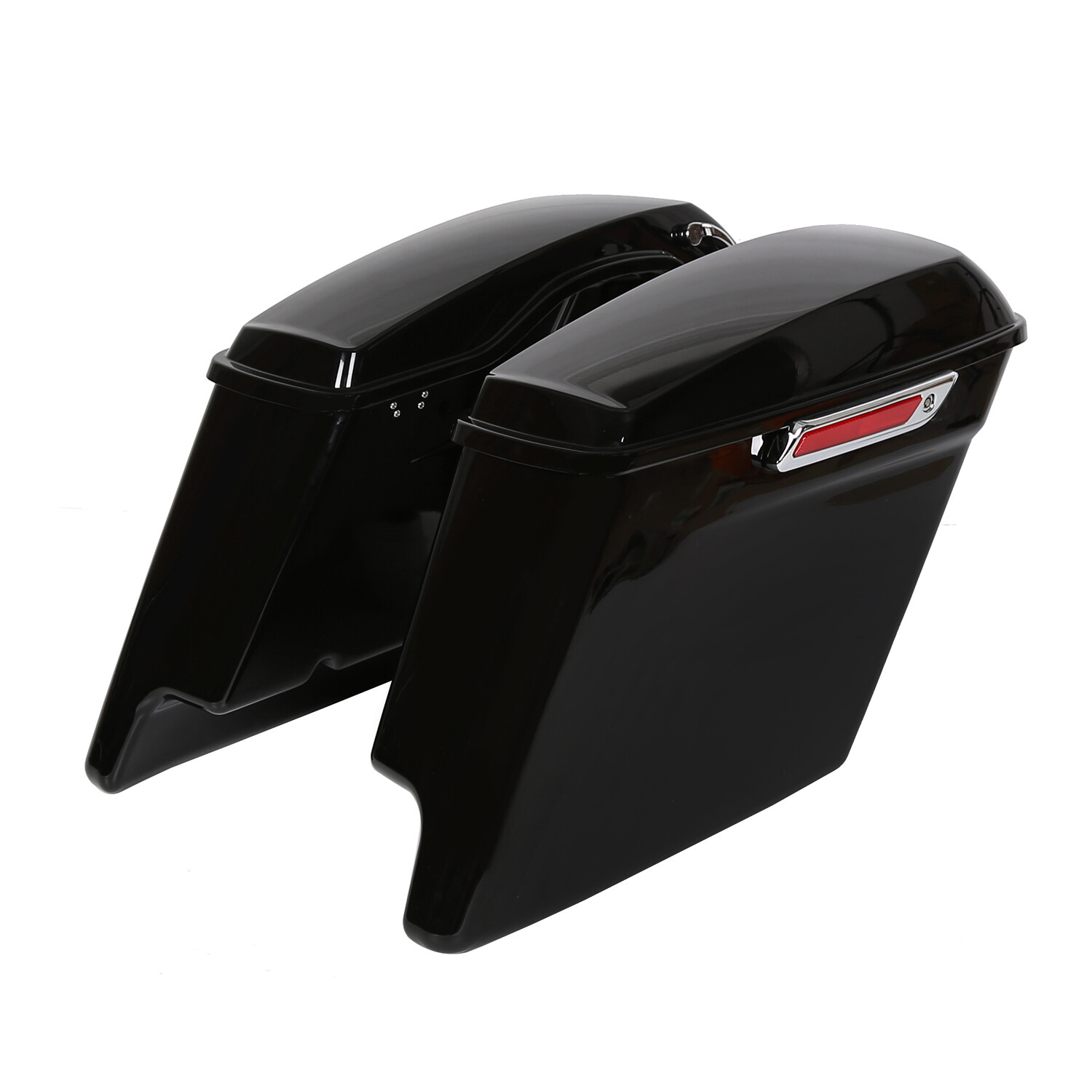 5" Stretched Extended Hard Saddle Bags For Harley Touring Road Glide 2014-2023