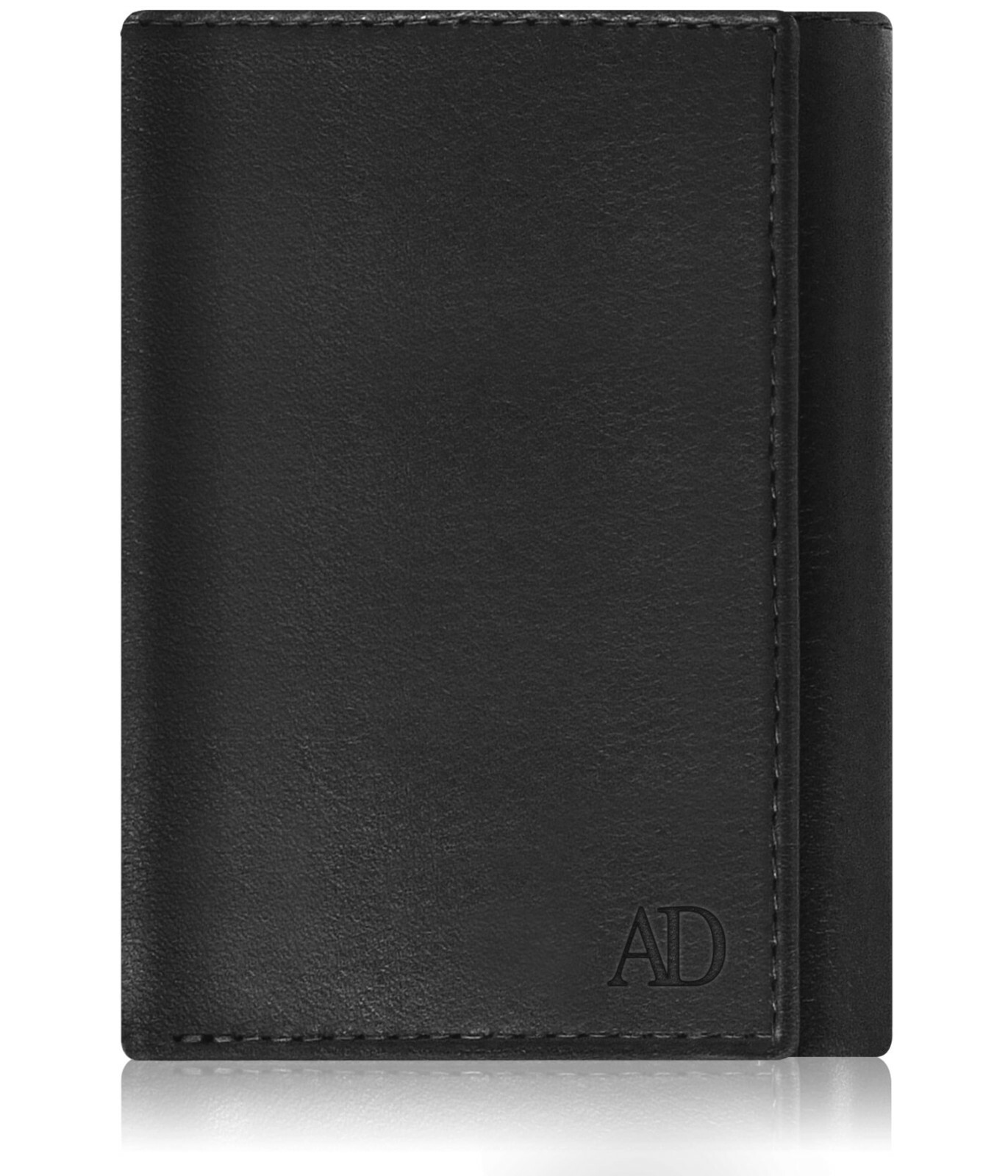 Real Leather Slim Wallets For Men Trifold Mens Wallet W/ ID Window RFID Blocking