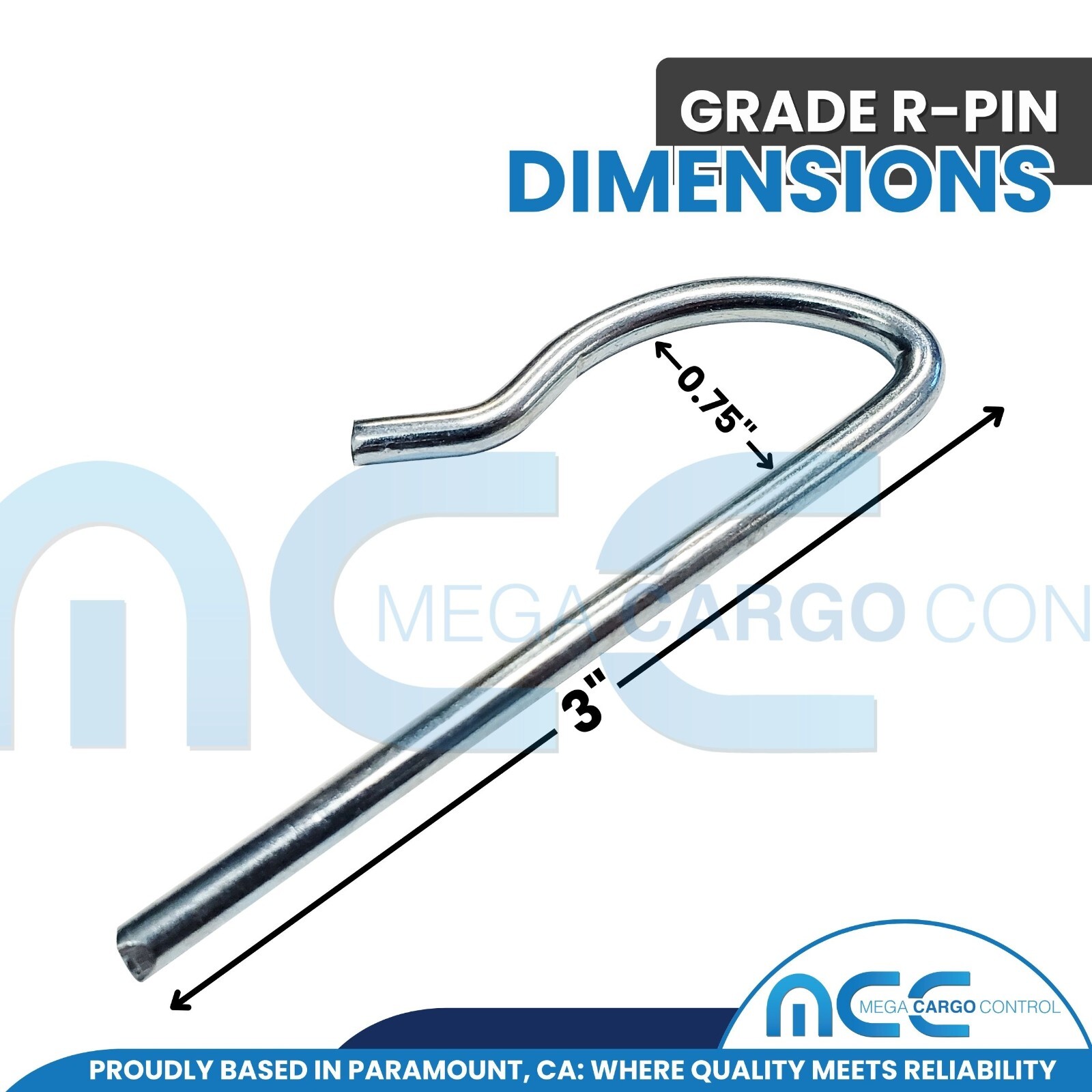 50 Pcs 3-inch Stainless Steel R Pin Fasteners for Canopy Tent Frame