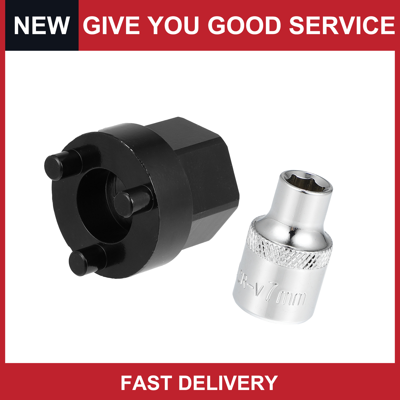 Universal A/C Compressor Clutch HUB Remover Tool 7mm Socket for Car Pack of 2