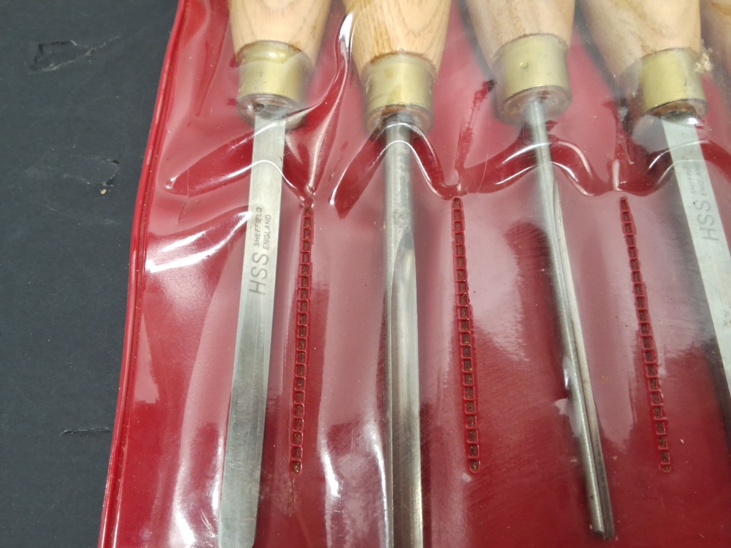 HSS Sheffield England Chisel Set of 5 Used with Free Shipping