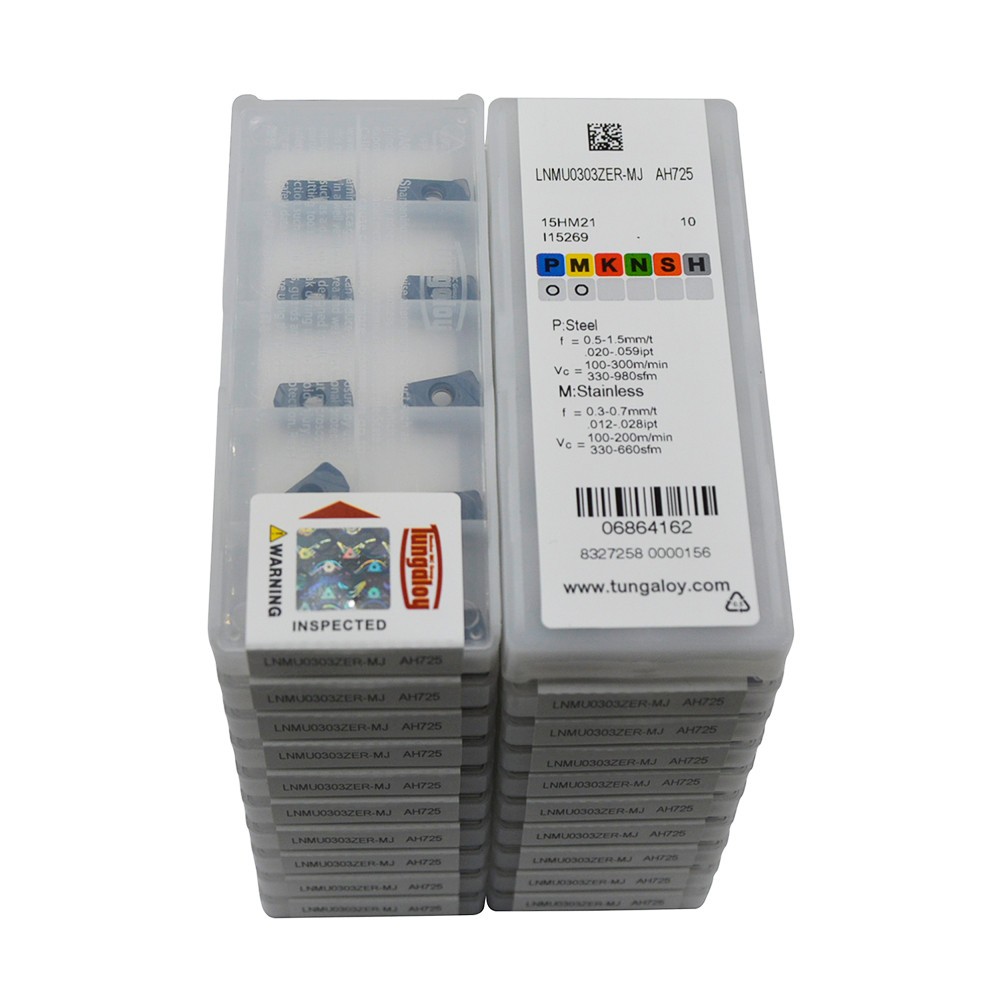 200PCS LNMU0303ZER-MJ Fast feed carbide milling ENR03 insert Rapid metal removal