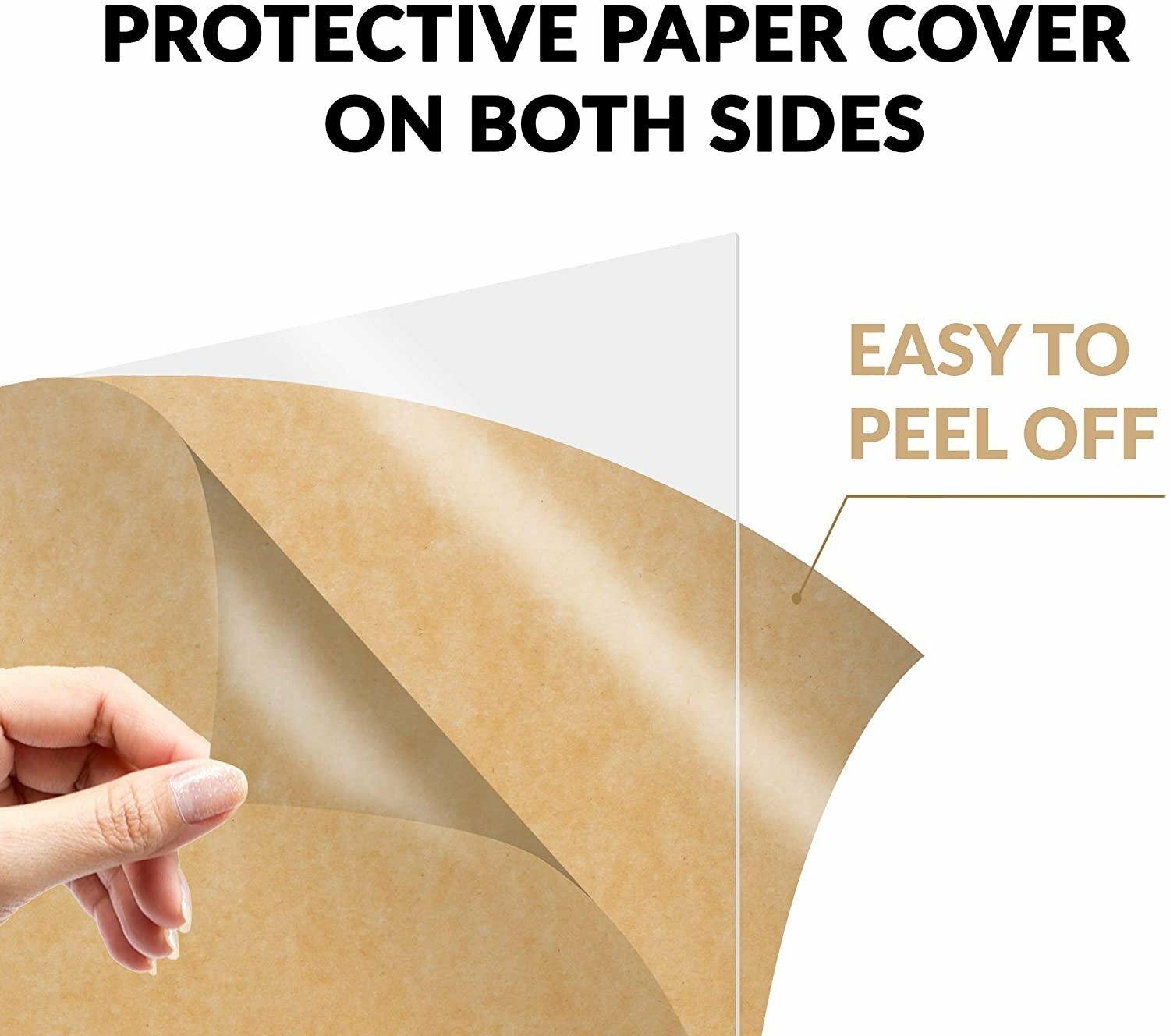 [10-Pack] SimbaLux® Acrylic Sheet Clear 8”x10” 0.04” Thick (1mm) Plexiglass