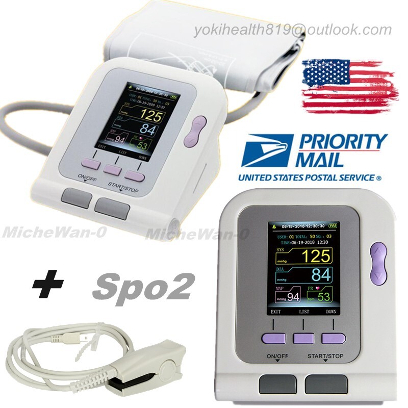 CONTEC08A Digital Blood Pressure Monitor NIBP SPO2 Adult Electronic BP Machine