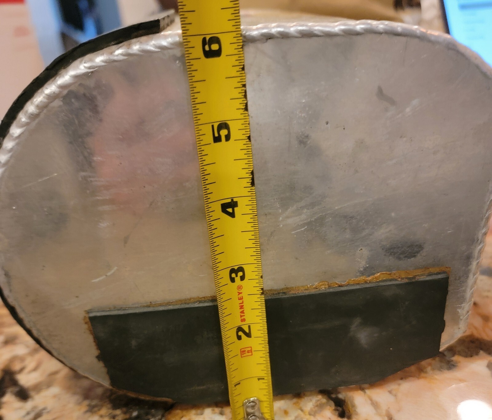 DG Tri-Oval Yamaha Kawasaki Jet Ski Silver Metal Aluminum Exhaust Water Box