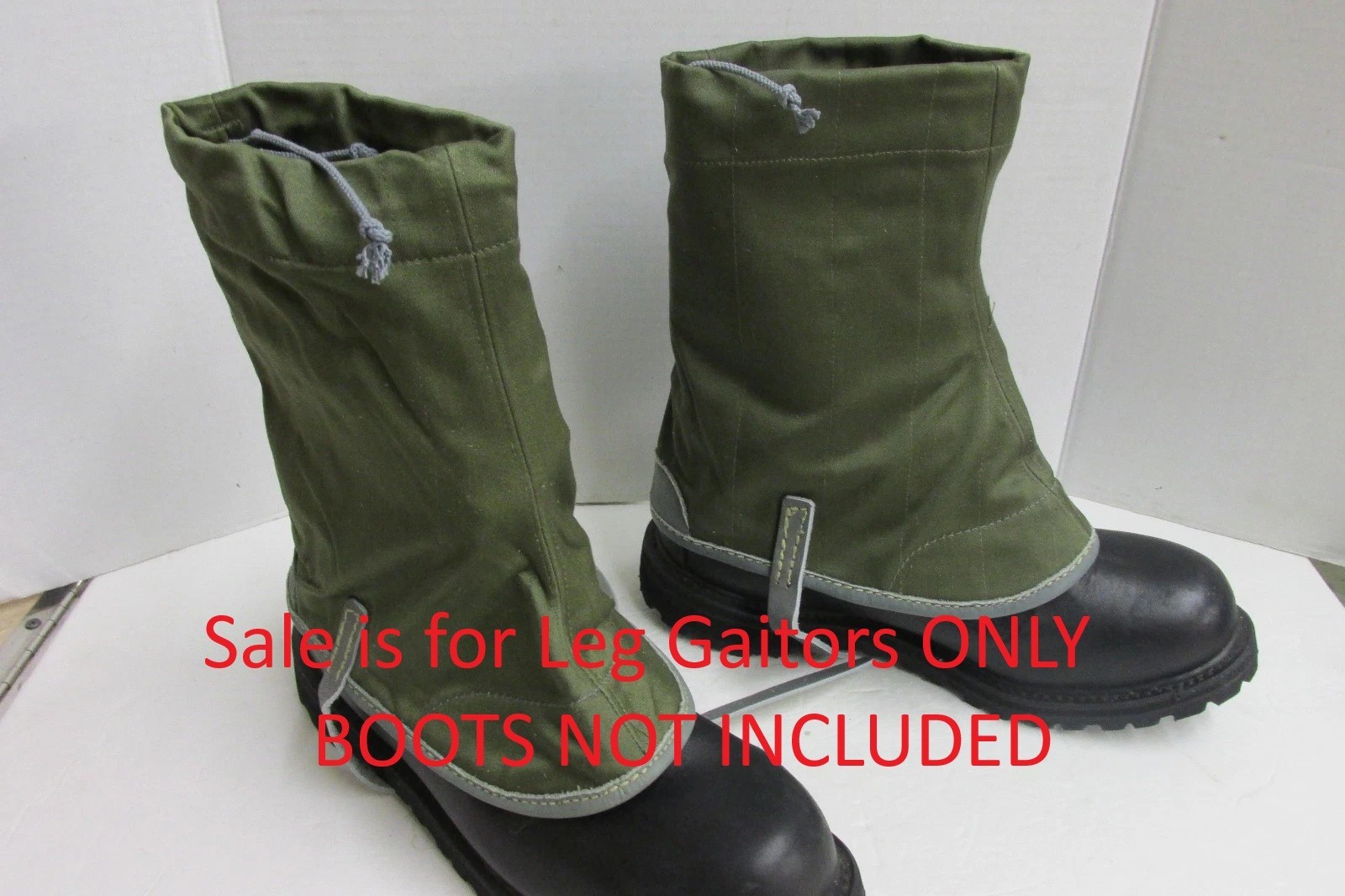 VINTAGE NORWEGIAN MOUNTAIN TROOP BOOT LEG GAITERS NOS