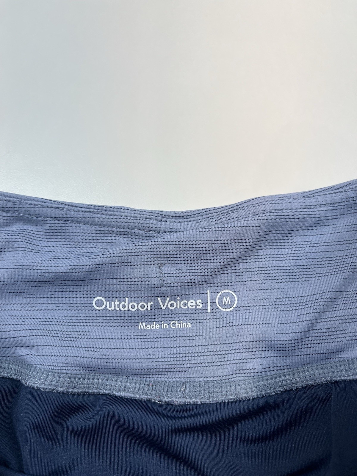 Blue Outdoor Voices Athletic Gym Training Shorts Women's Size M Medium
