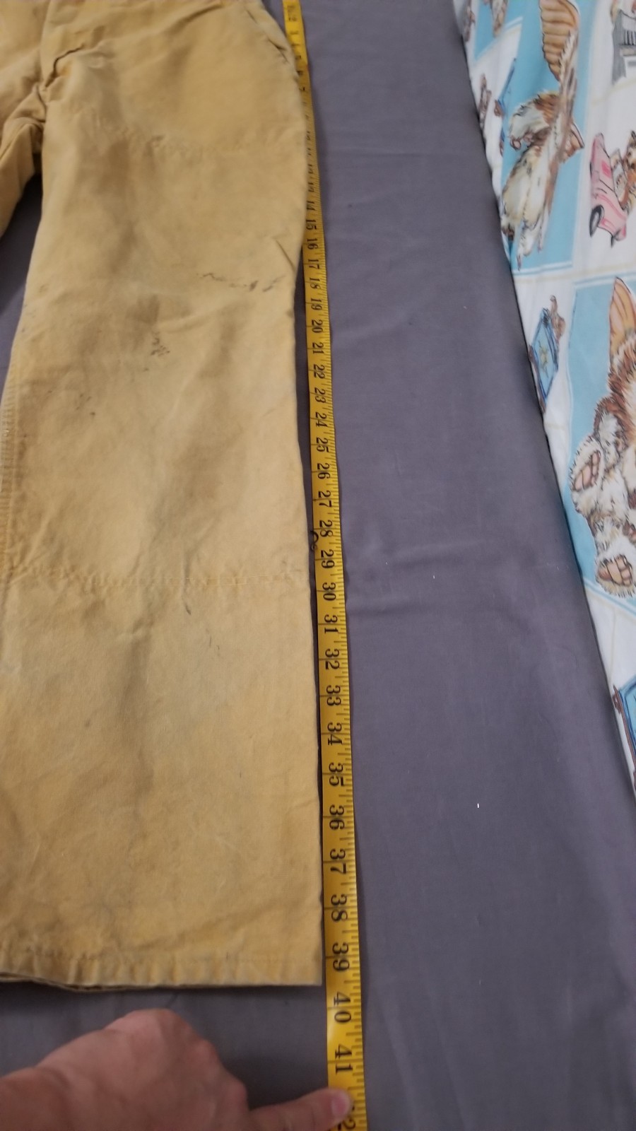 Vintage 50s 60s Drybak Canvas Hunting Pants Trousers Distressed 27