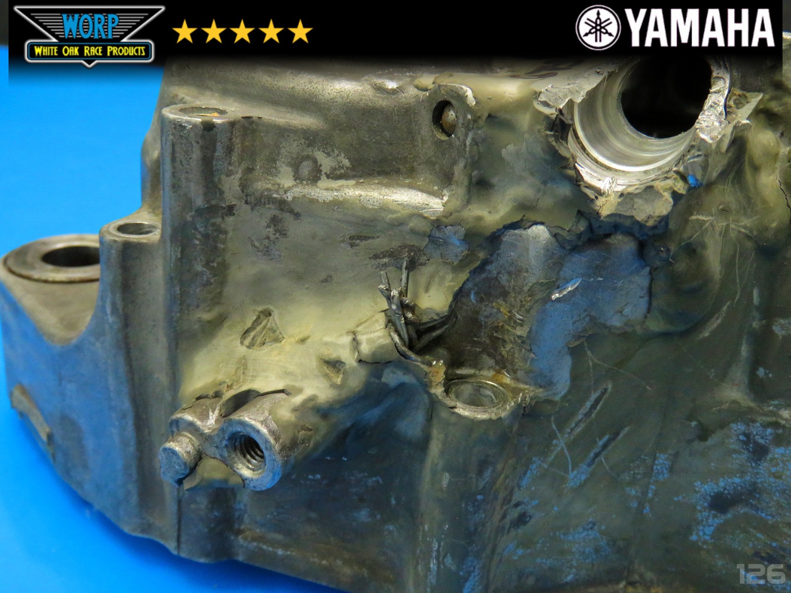 2004 YAMAHA YFZ450 LEFT SIDE CRANKCASE CRANK CASE BOTTOM END ~ GENUINE OEM 04-05