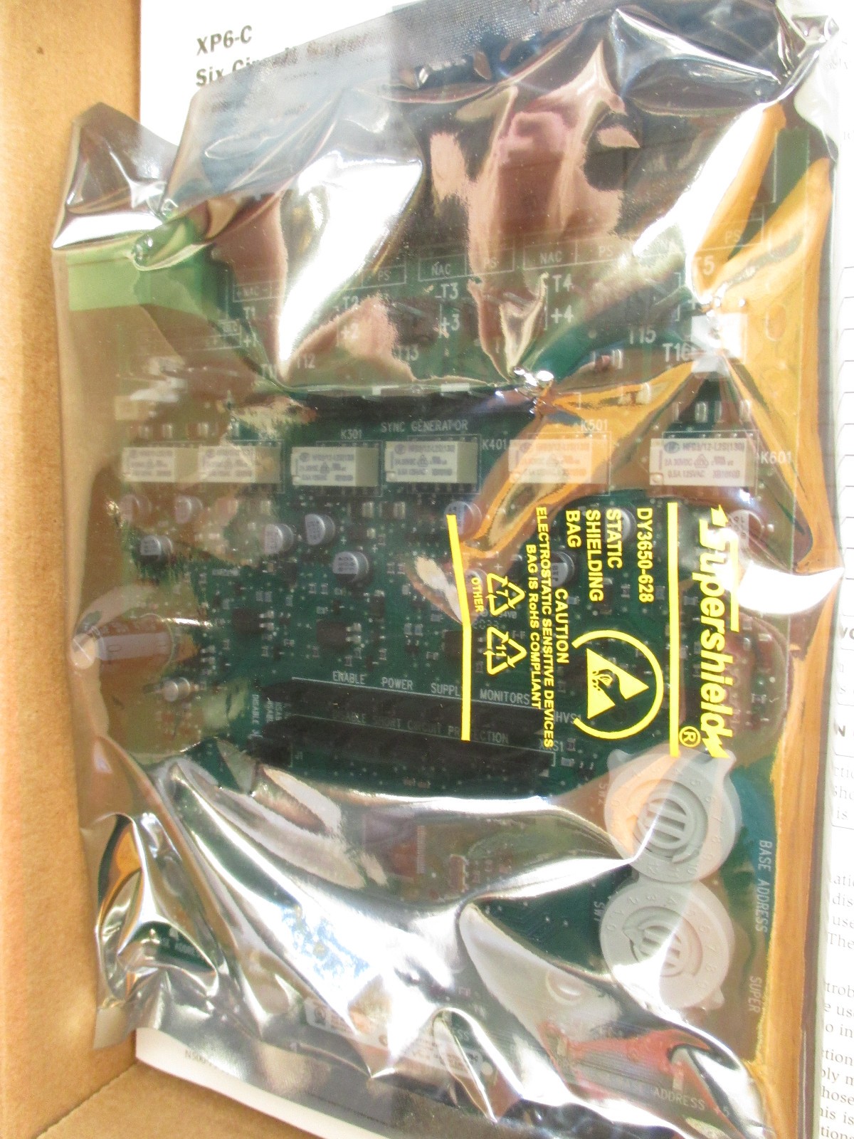 New Notifier XP6-C Six Circuit Control Module, for Fire Alarm Control Panel