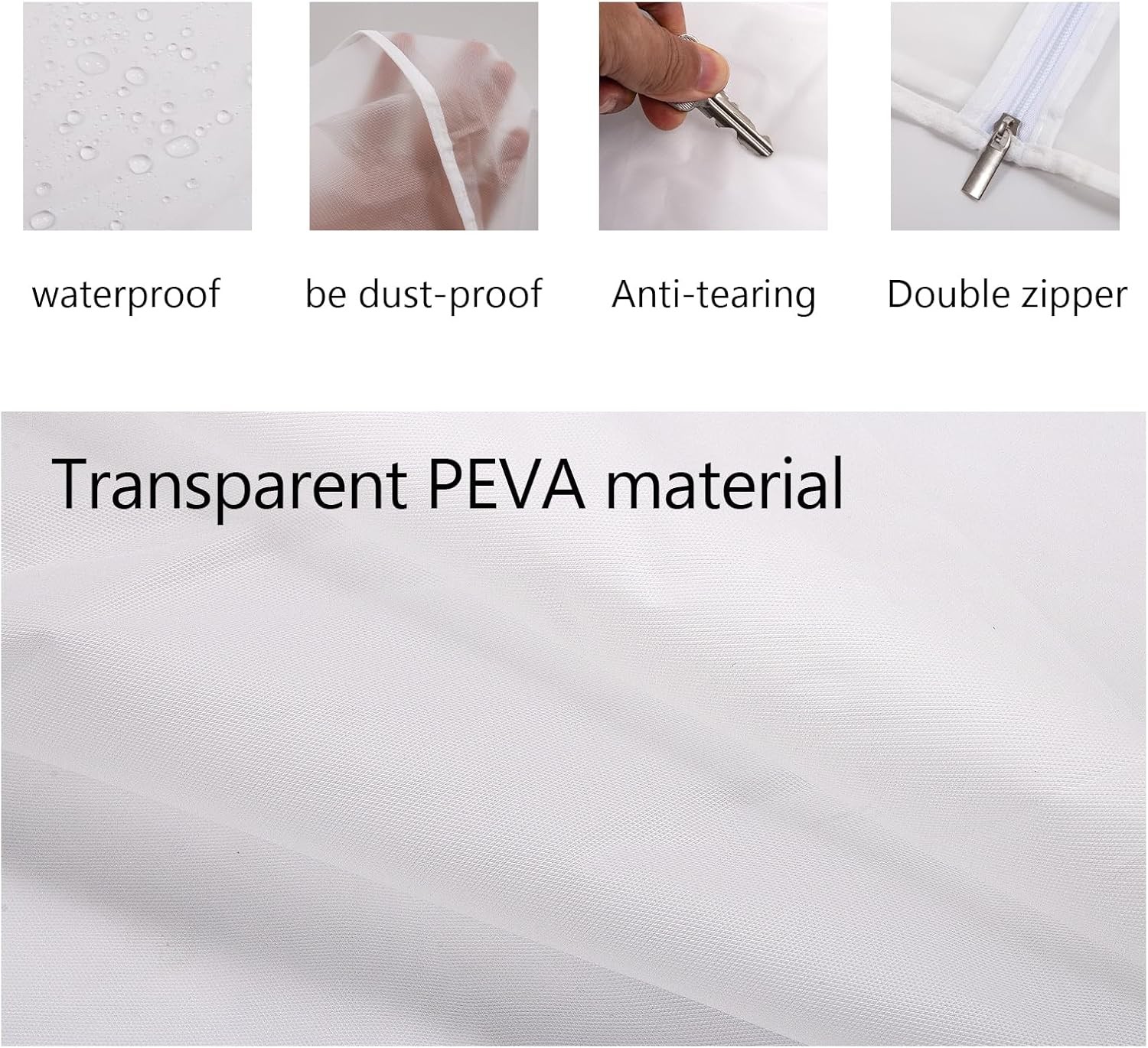 Bakers Rack Cover, Bread Racks Covers for Pantry, Clear PEVA 20tier Sheet Pan Ra