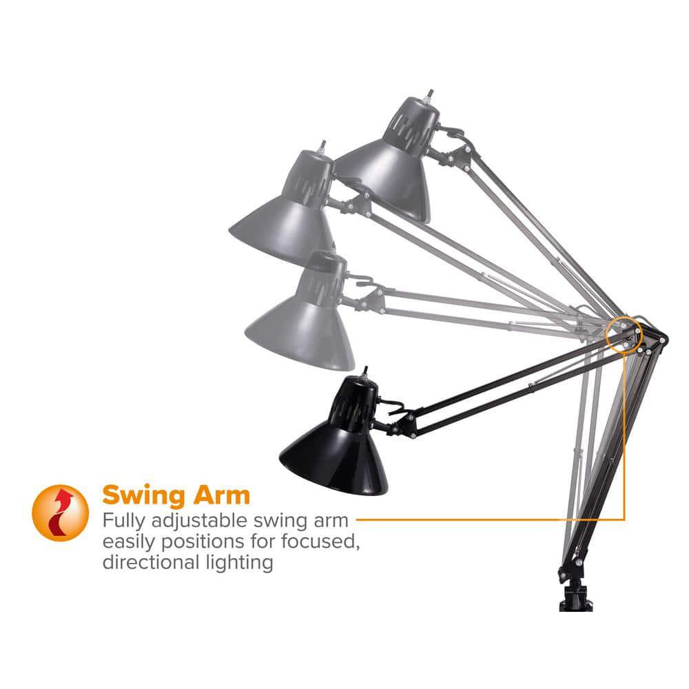 Bostitch Office LED Swing Arm Desk Lamp with Clamp Mount - 36''