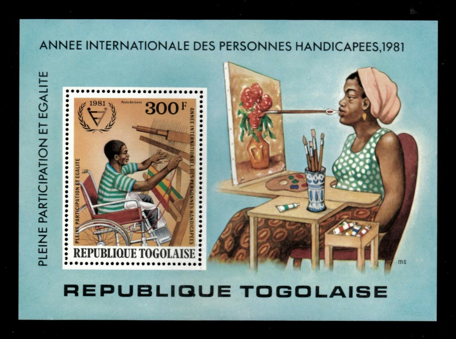 Togo 1982 - I.Y.D. - Souvenir Sheet - Scott C449A - MNH