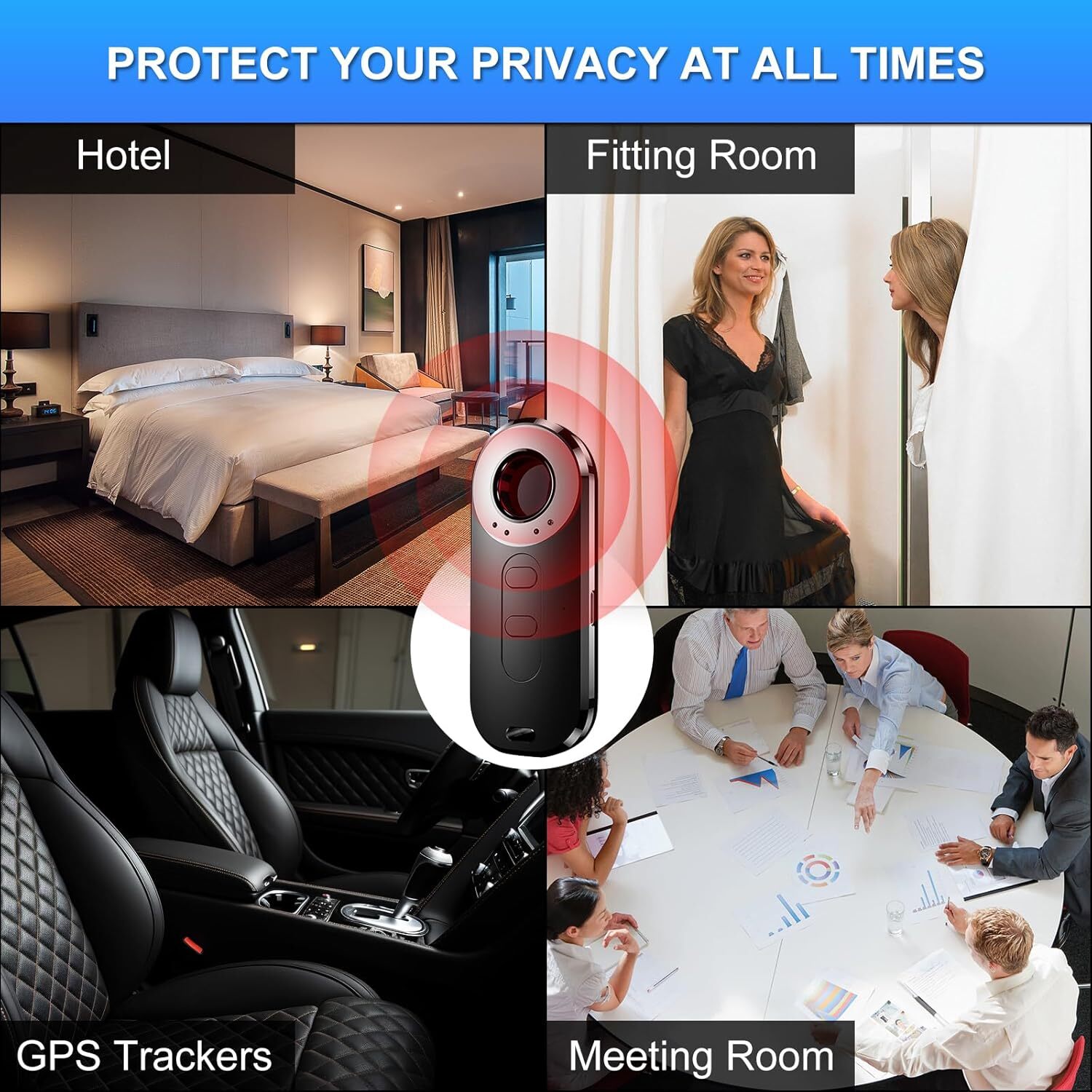 Mini Camera Detector GPS Tracker Finder Scanner Anti-Tracked Bug Prevent Monitor