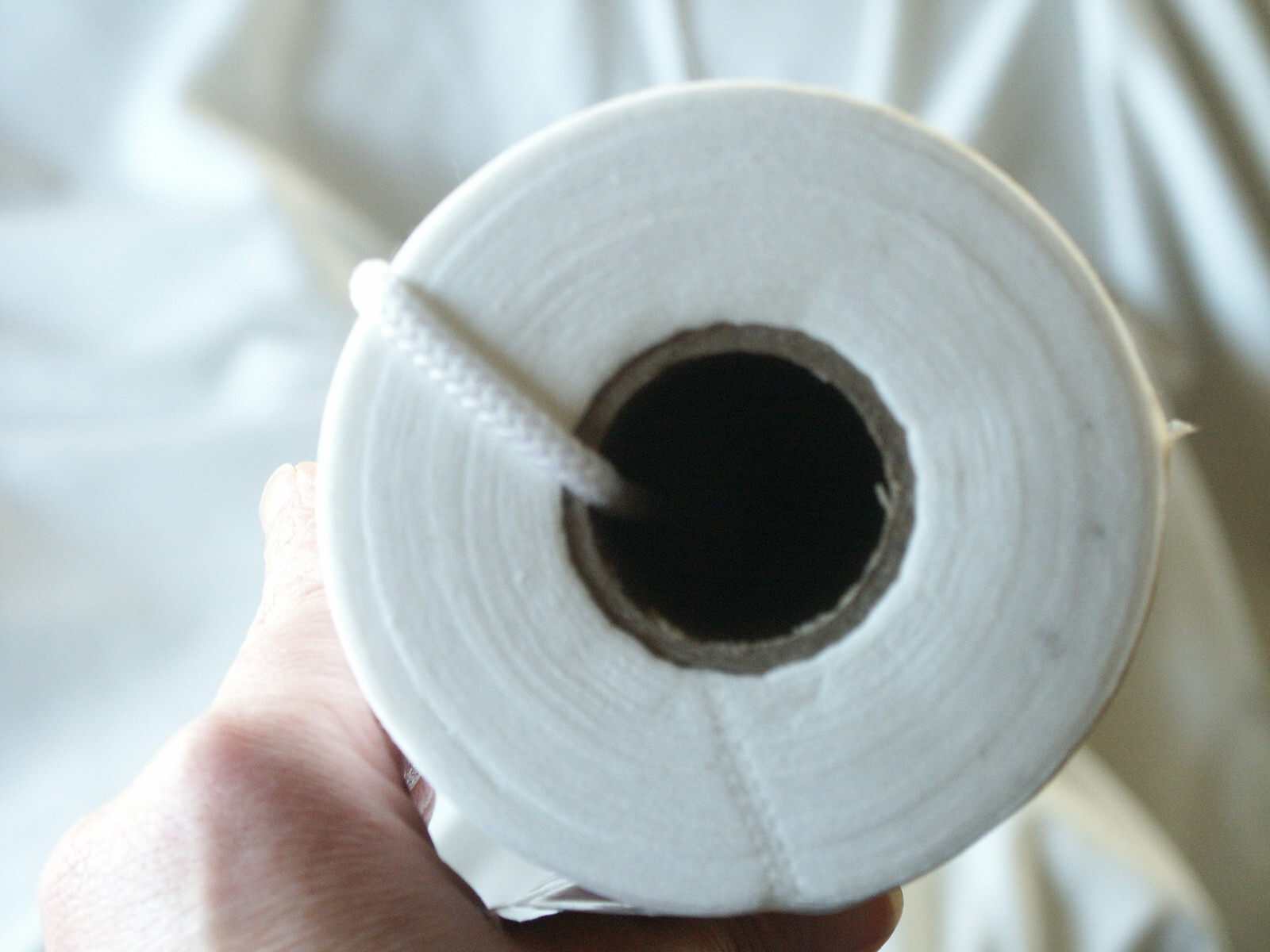 Wedding Aisle Runner White Roses Floral Fabric 100ft x 3ft w/Cord Handle Beistle