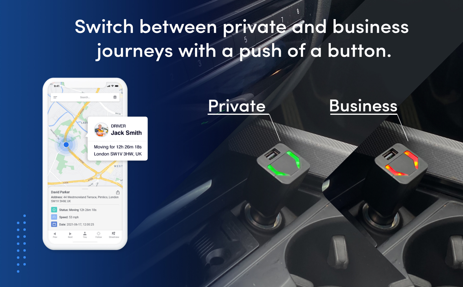 EASY INSTALL 12V-24V POWER OUTLET GPS TRACKER CAR VAN FLEET LIVE TRACKING DB4