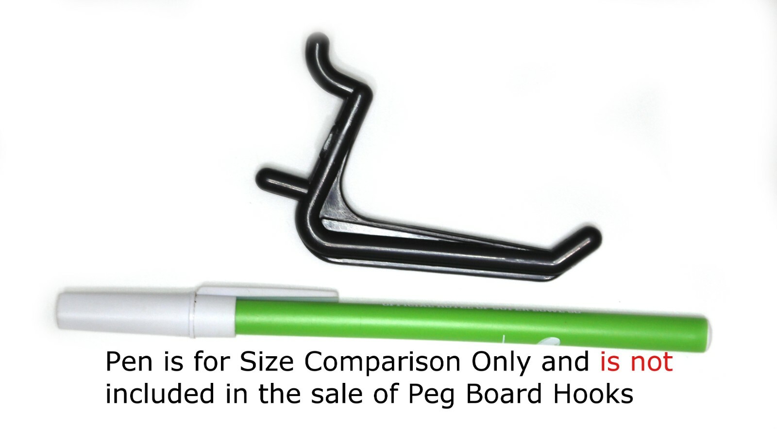 50 Pack Jumbo Pegboard Hooks Black Garage Tools Storage Organization Jewelry